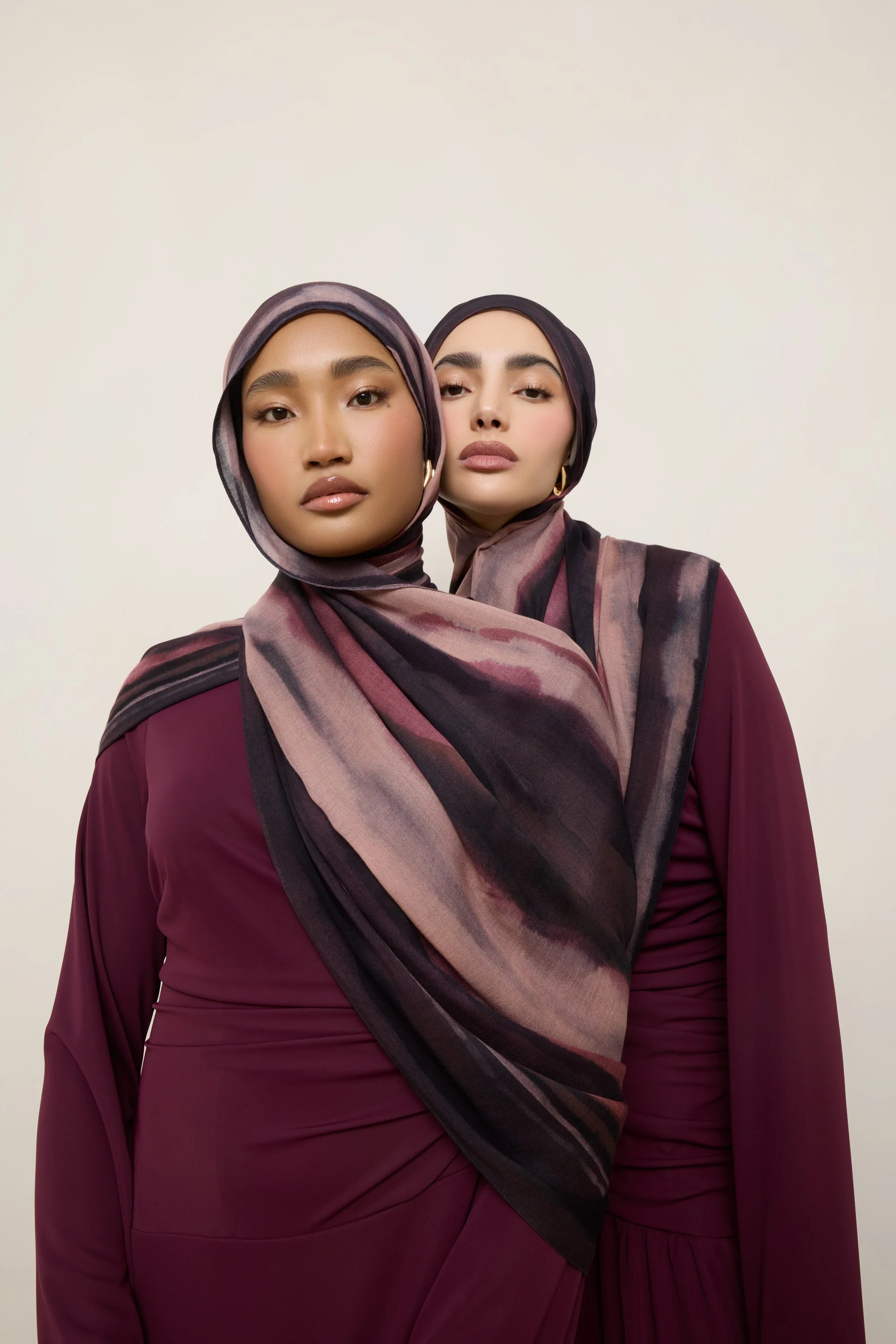 Printed Modal Hijab - Dusk Waves - Image 6