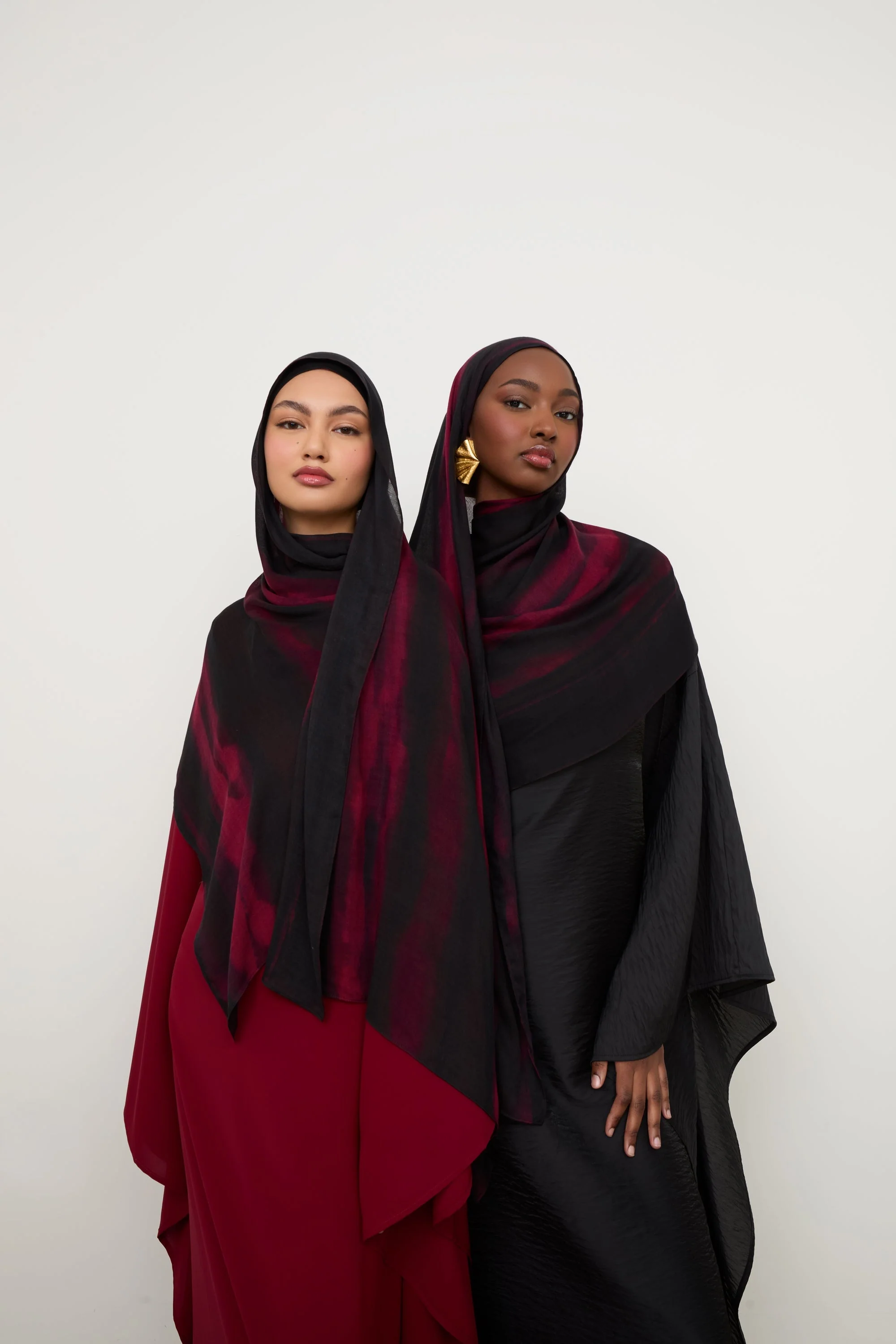 Printed Modal Hijab - Ember Smoke - Image 5