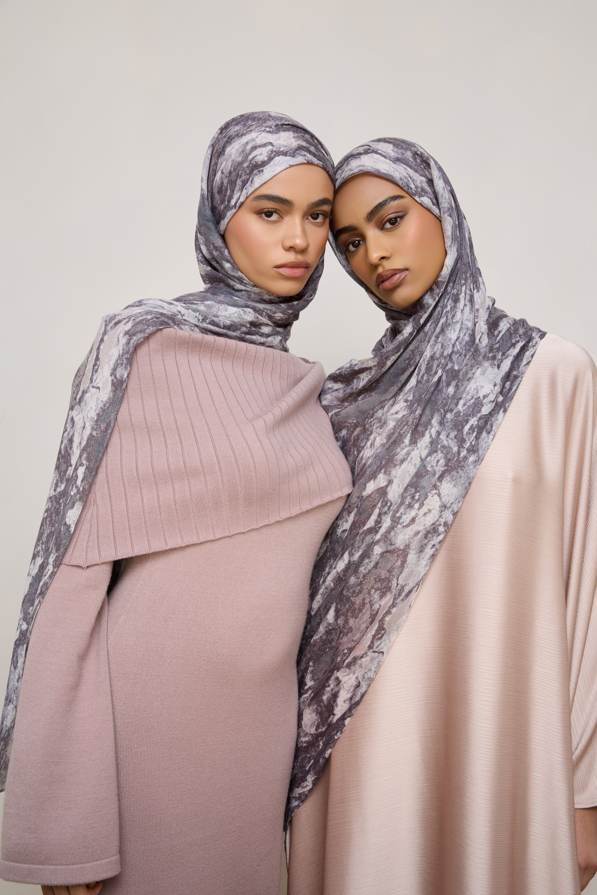 Printed Modal Hijab - Granite - Image 2