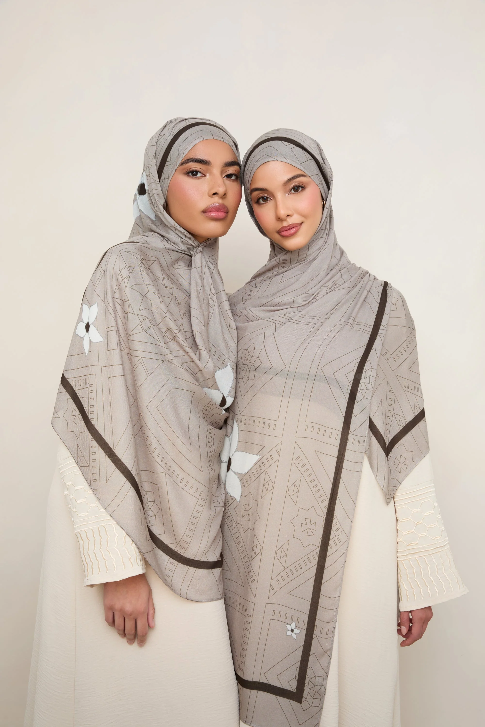 Printed Modal Hijab - Levant Bloom - Image 5