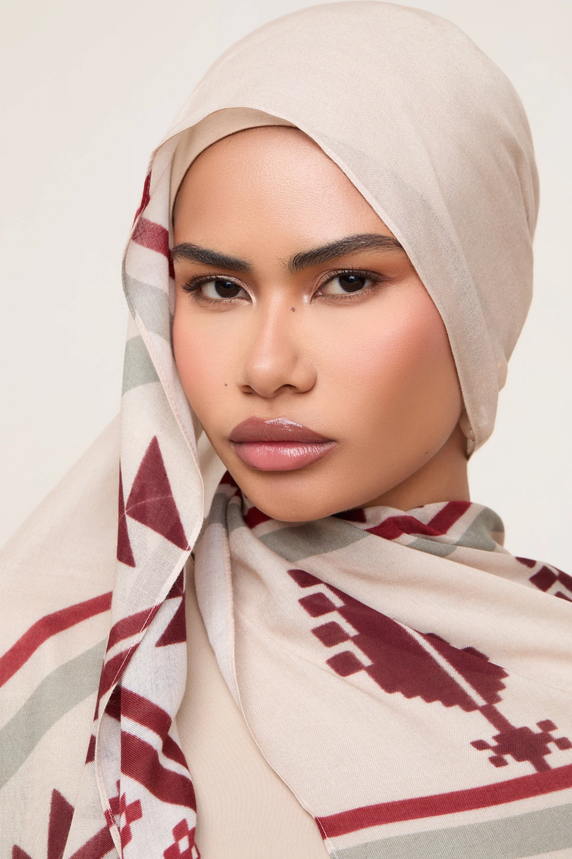Printed Modal Hijab - Palestine Heritage - Image 4