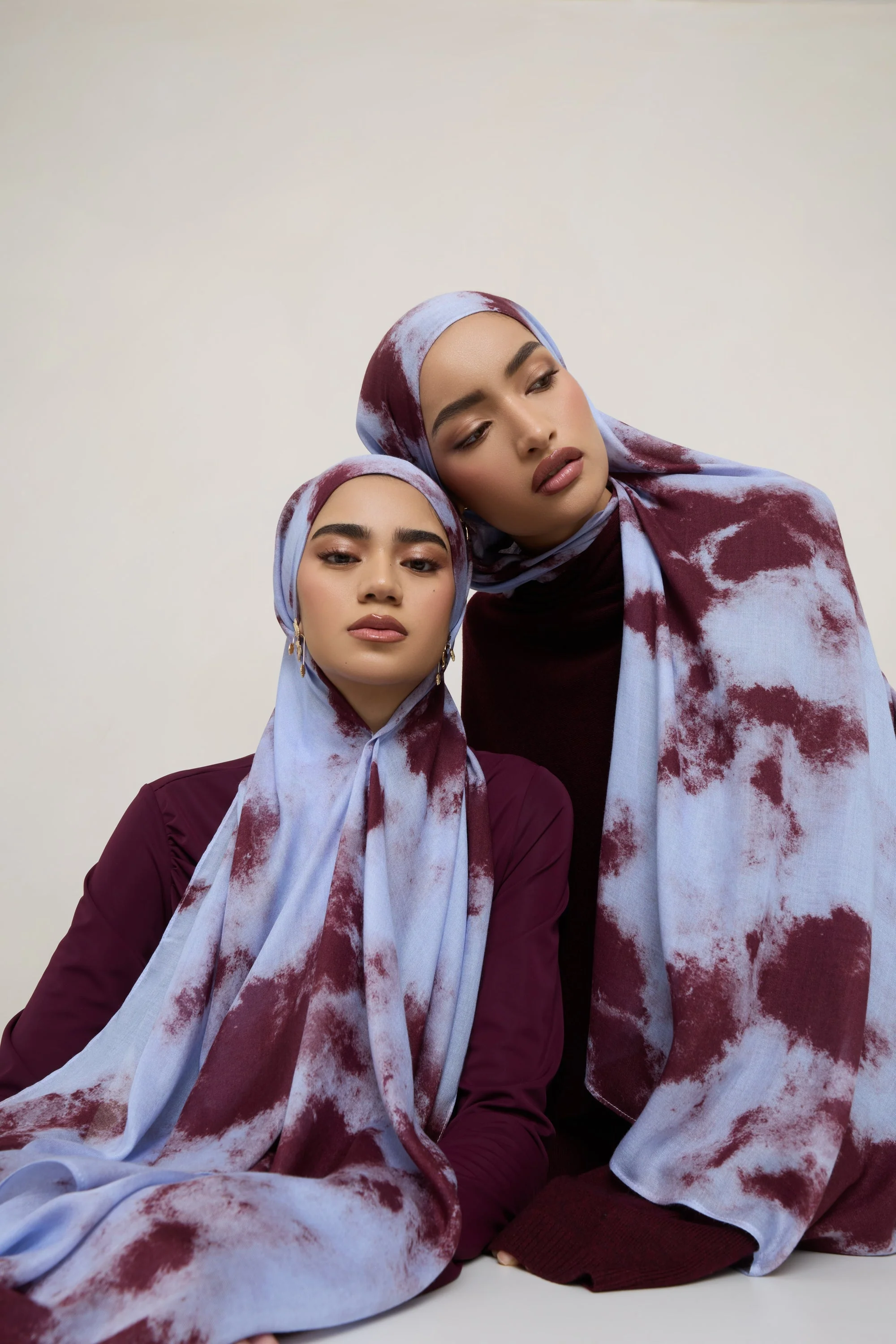 Printed Modal Hijab - Royal Tides - Image 7