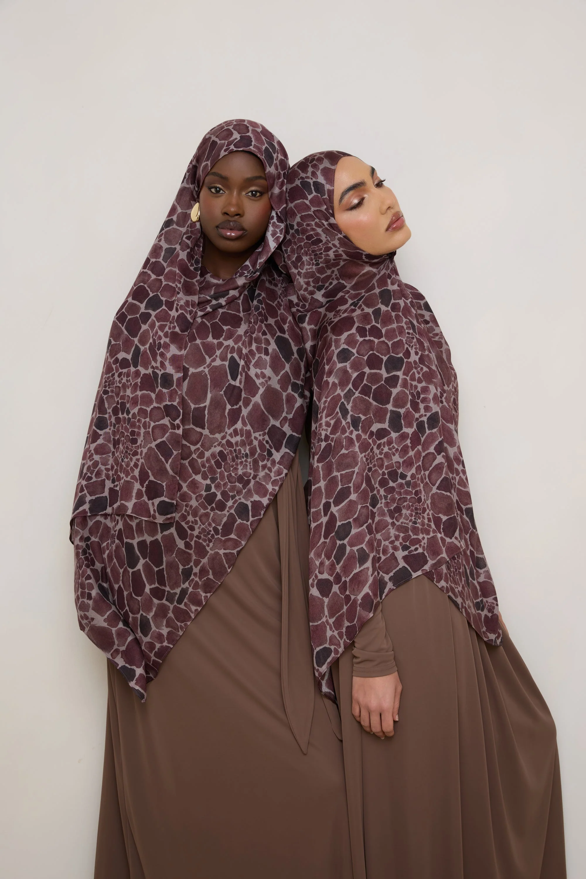 Printed Modal Hijab - Safari - Image 6