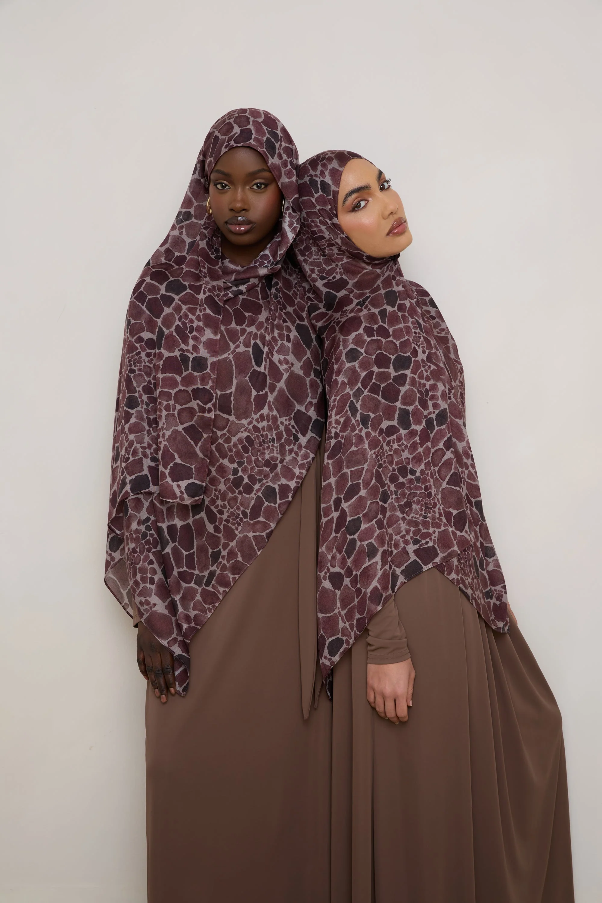 Printed Modal Hijab - Safari - Image 7