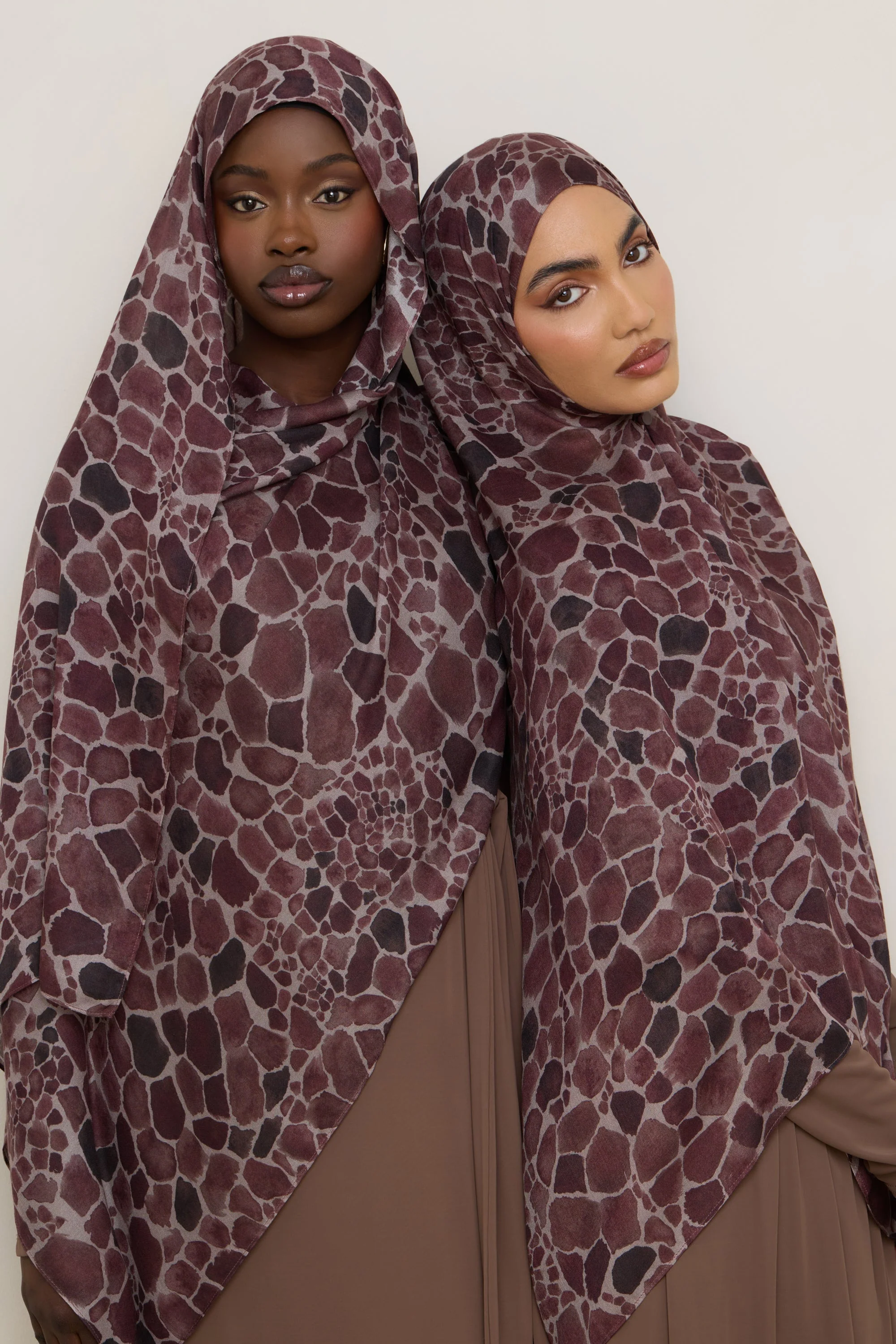 Printed Modal Hijab - Safari - Image 8