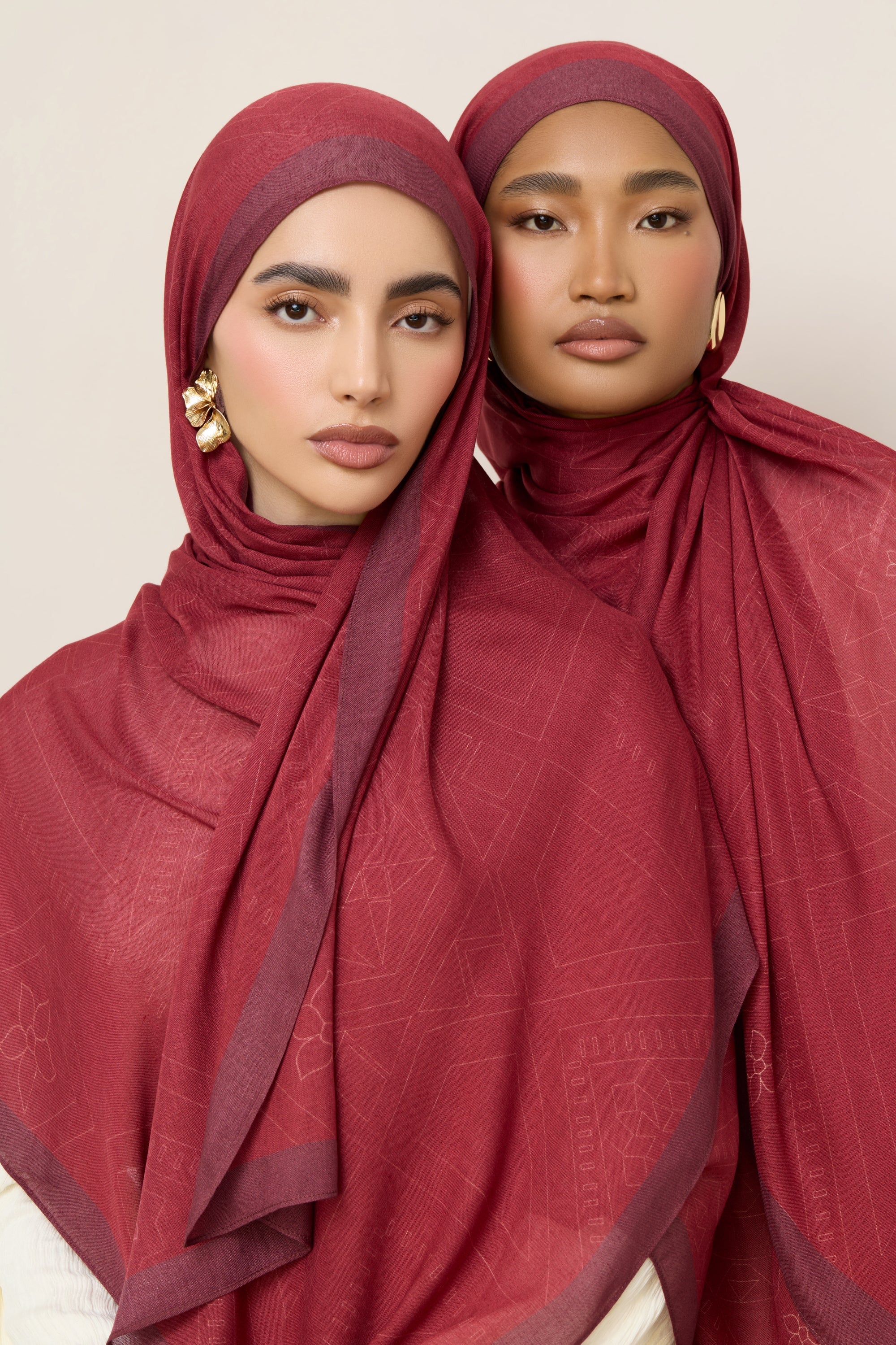 Printed Modal Hijab - Sham