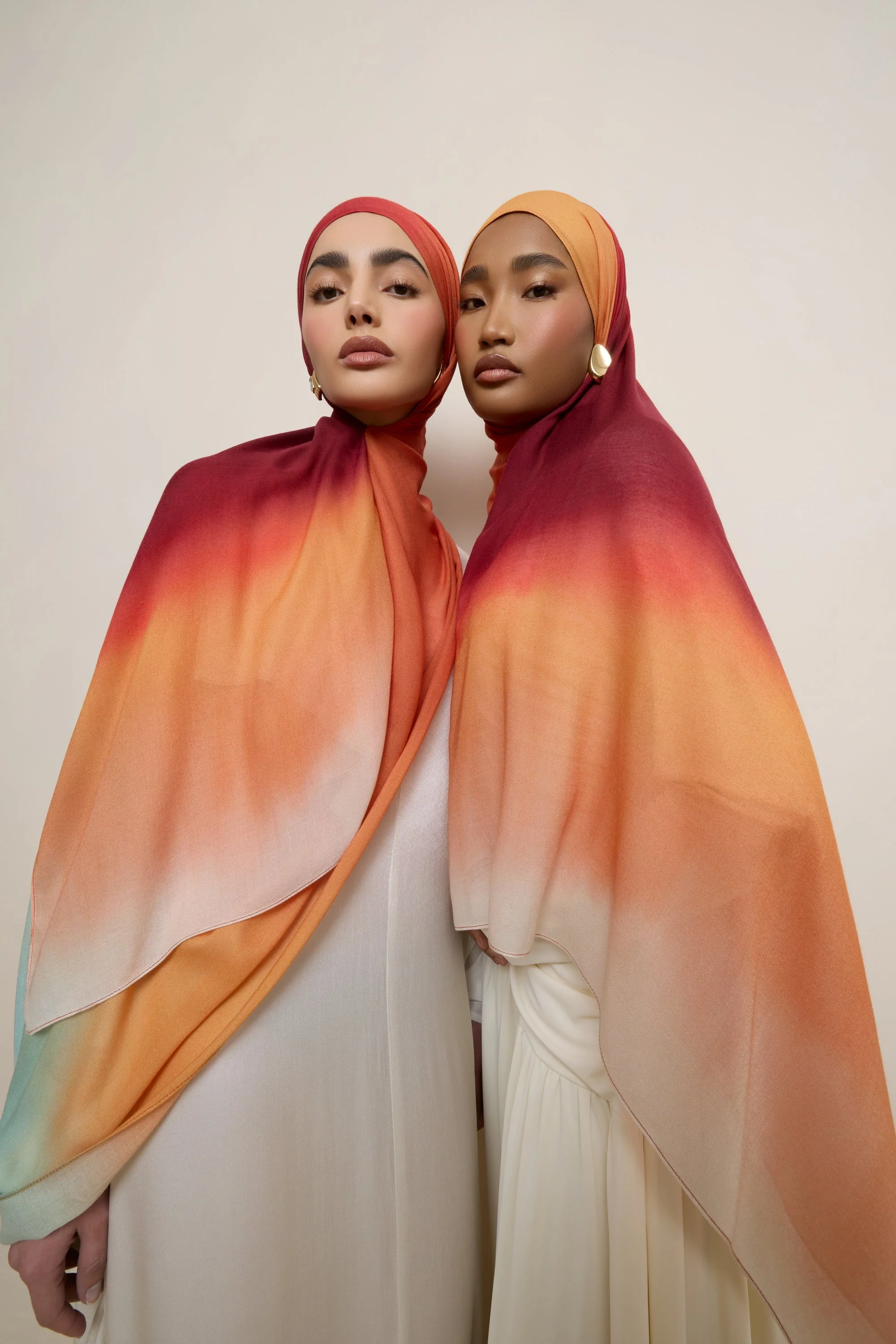 Printed Modal Hijab - Summer Ombre Drip