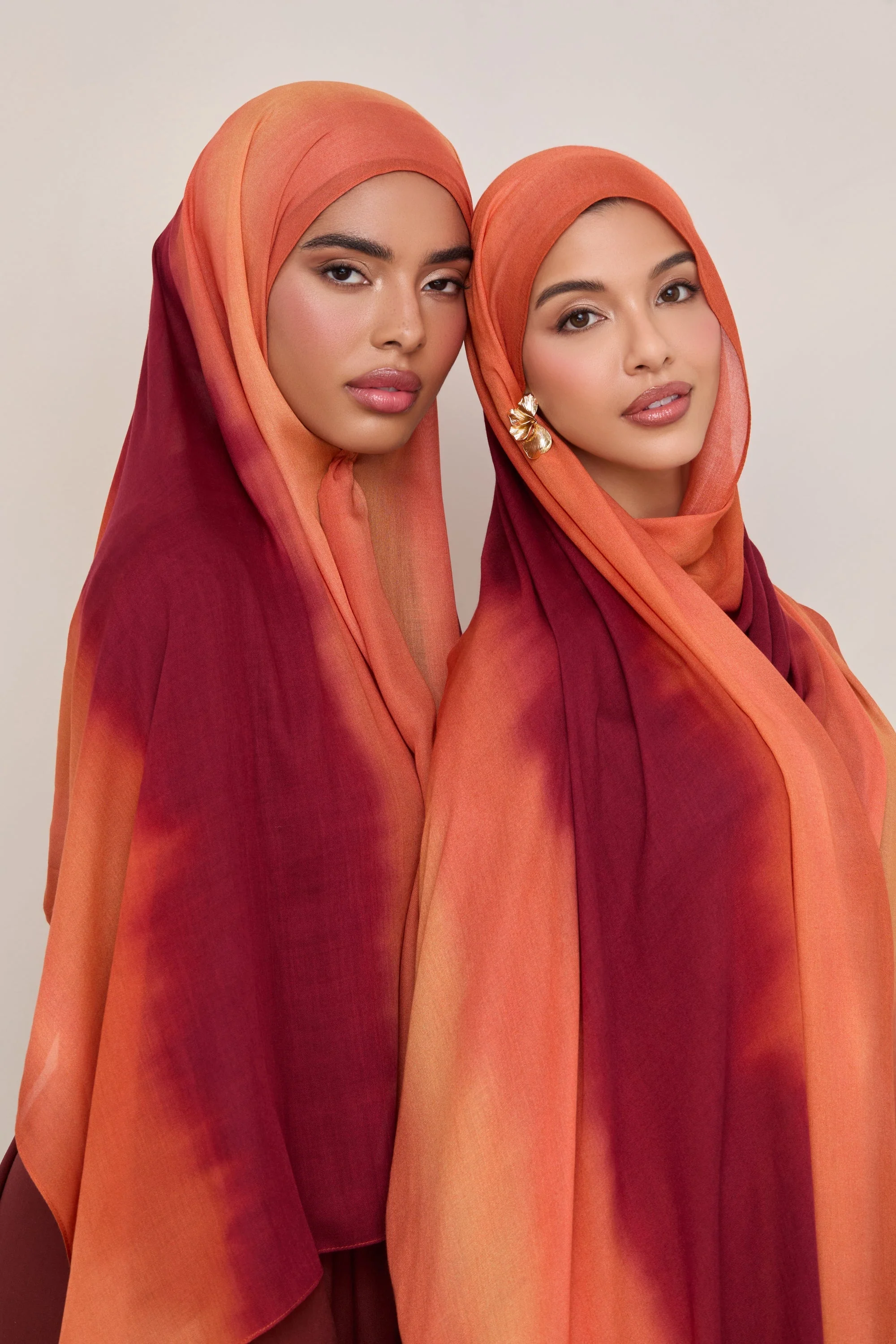 Printed Modal Hijab - Summer Sunset
