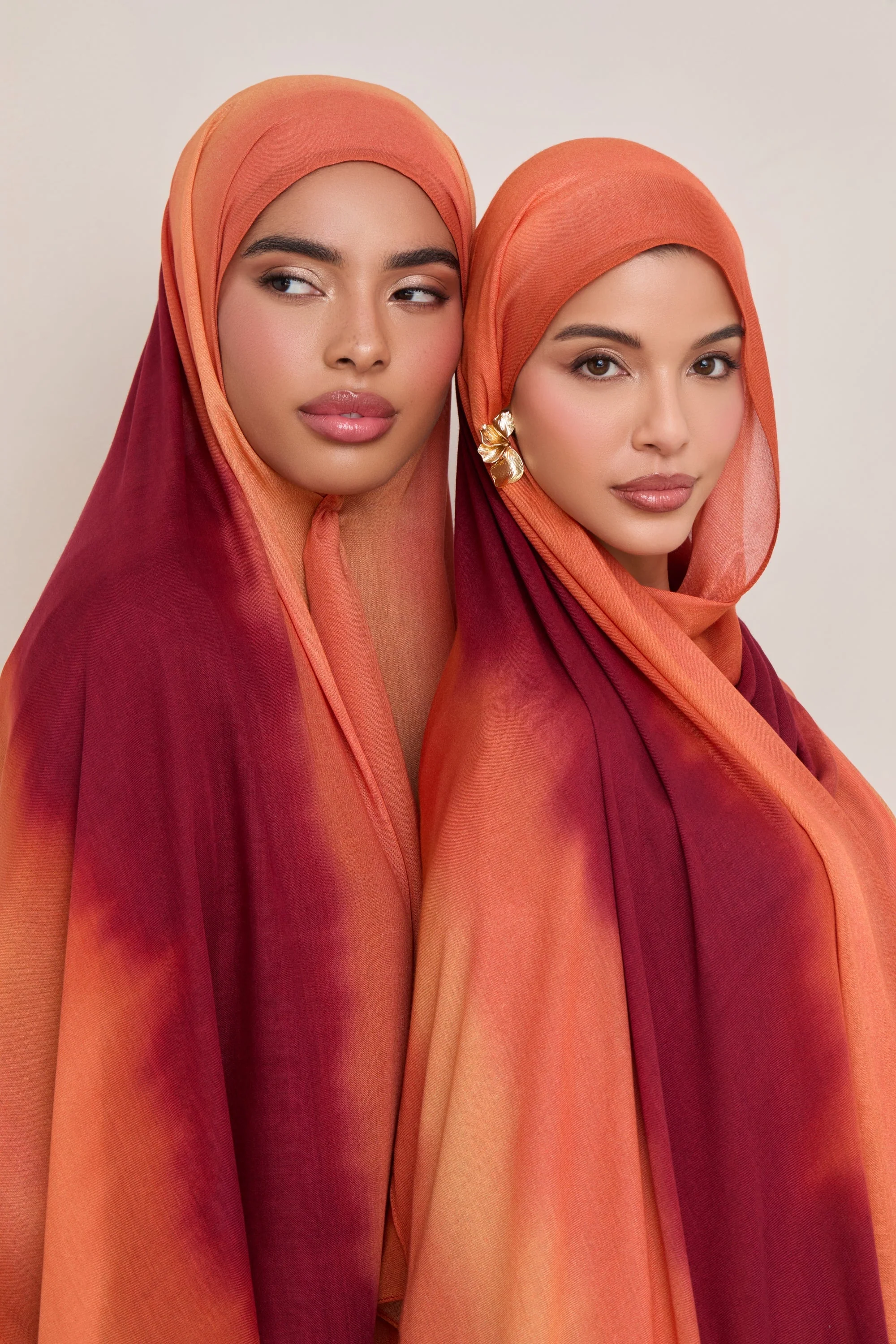 Printed Modal Hijab - Summer Sunset - Image 6