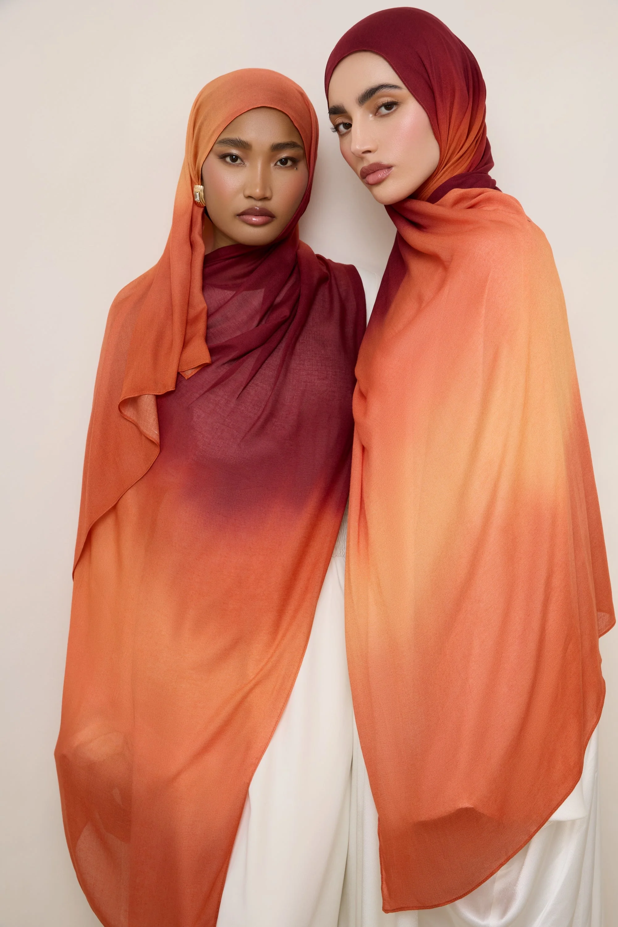 Printed Modal Hijab - Summer Sunset Drip
