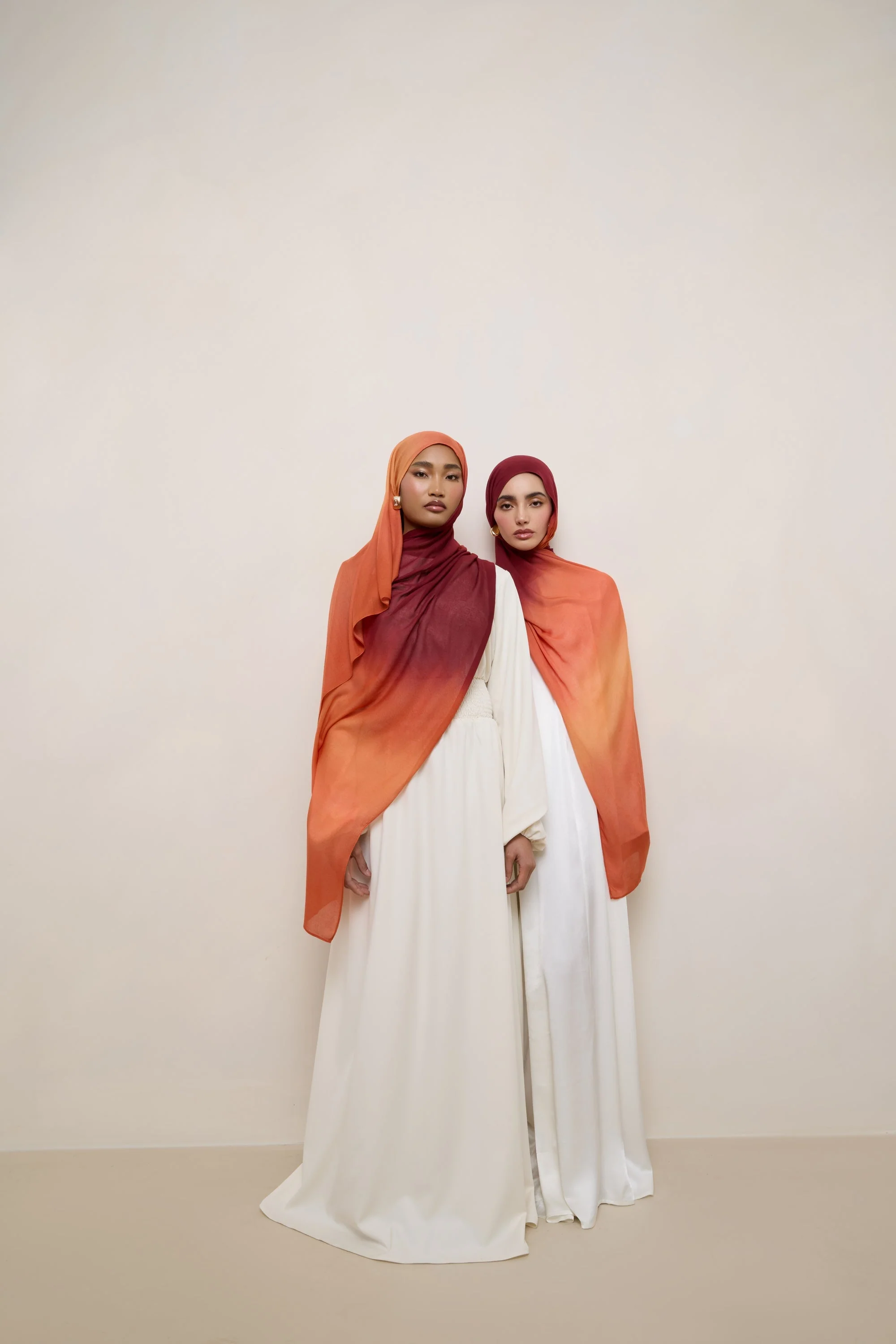 Printed Modal Hijab - Summer Sunset Drip - Image 8