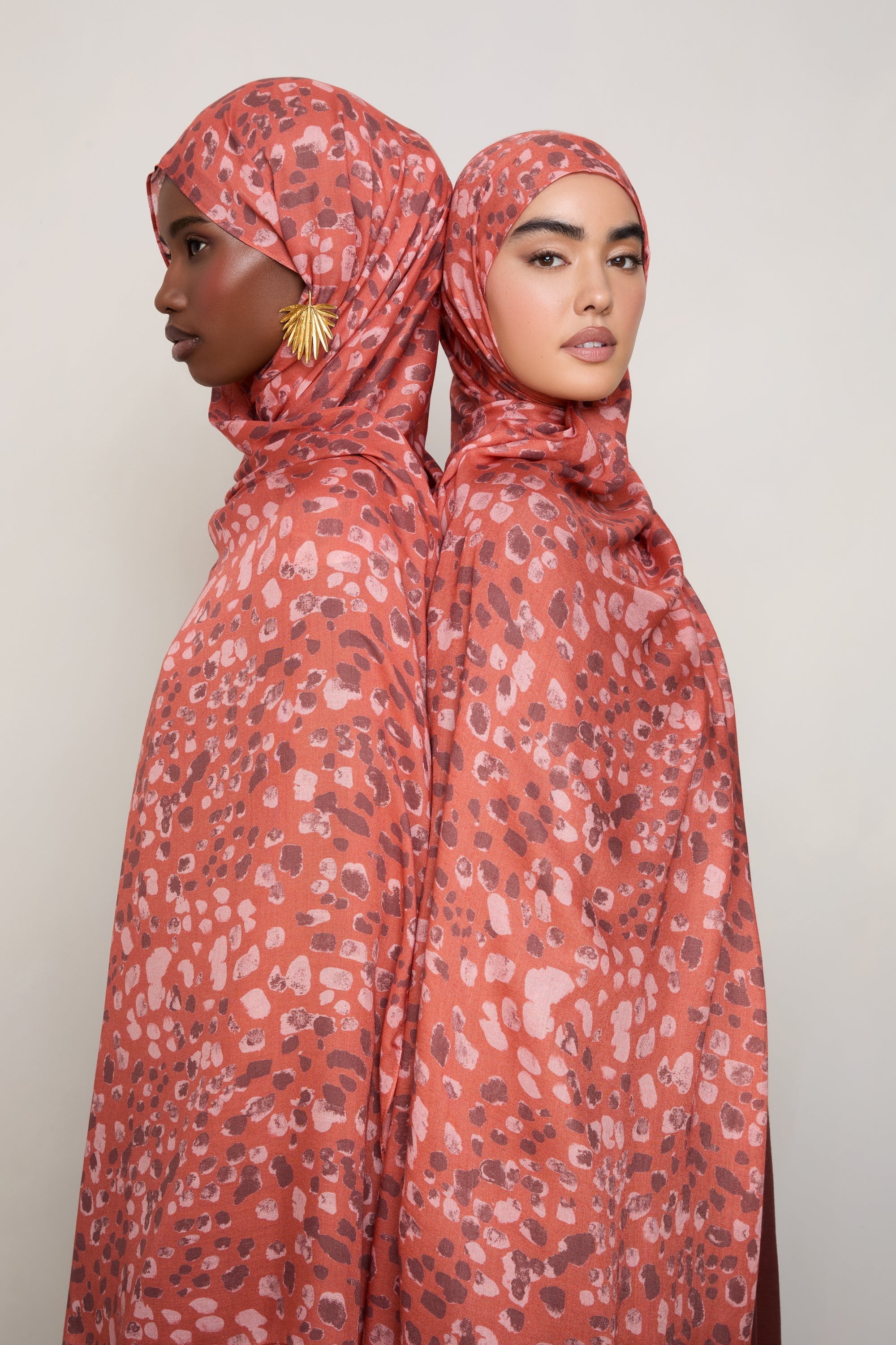 Printed Modal Hijab - Sunset Prowl - Image 3