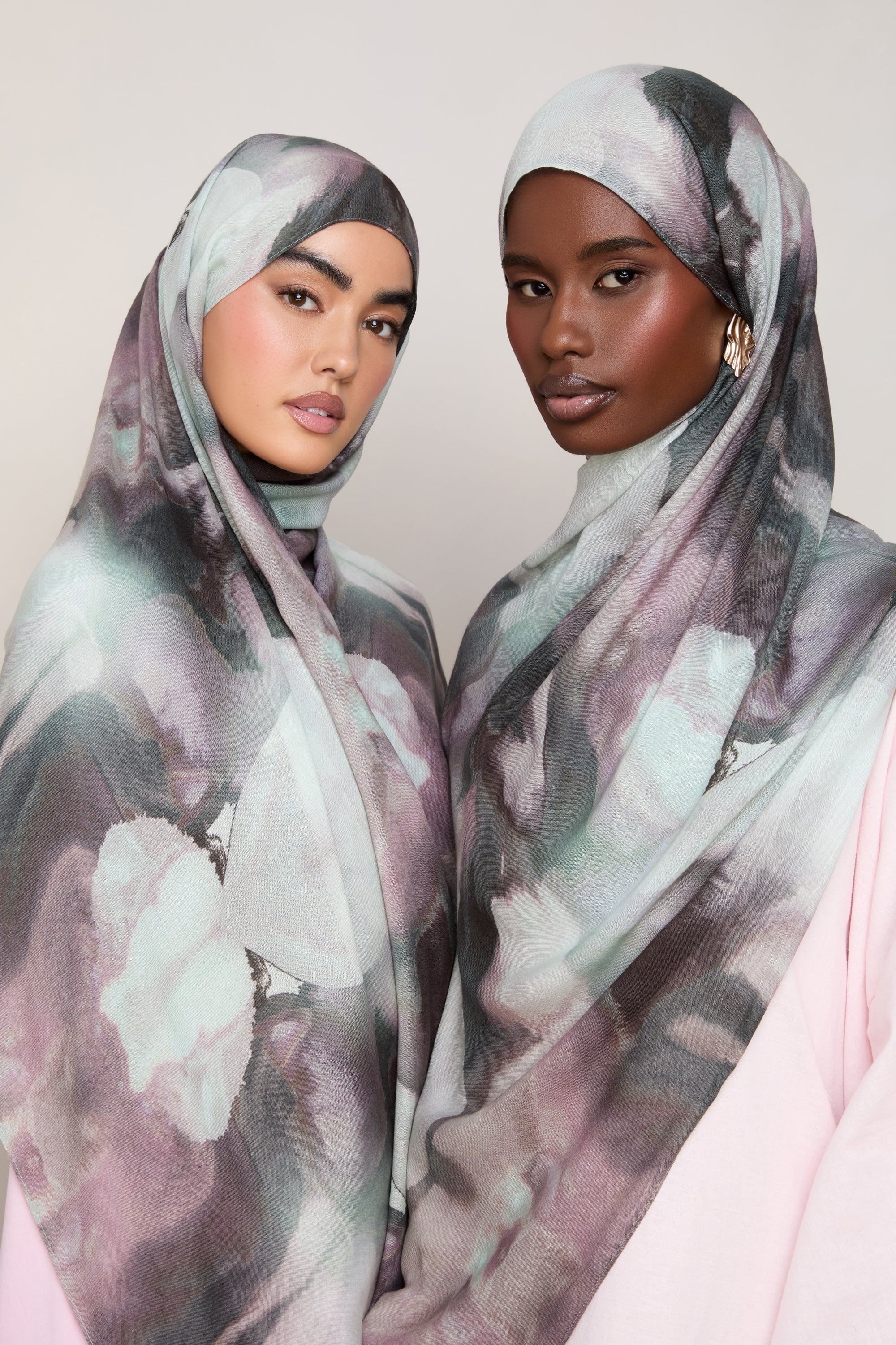 Printed Modal Hijab - Twilight Flora