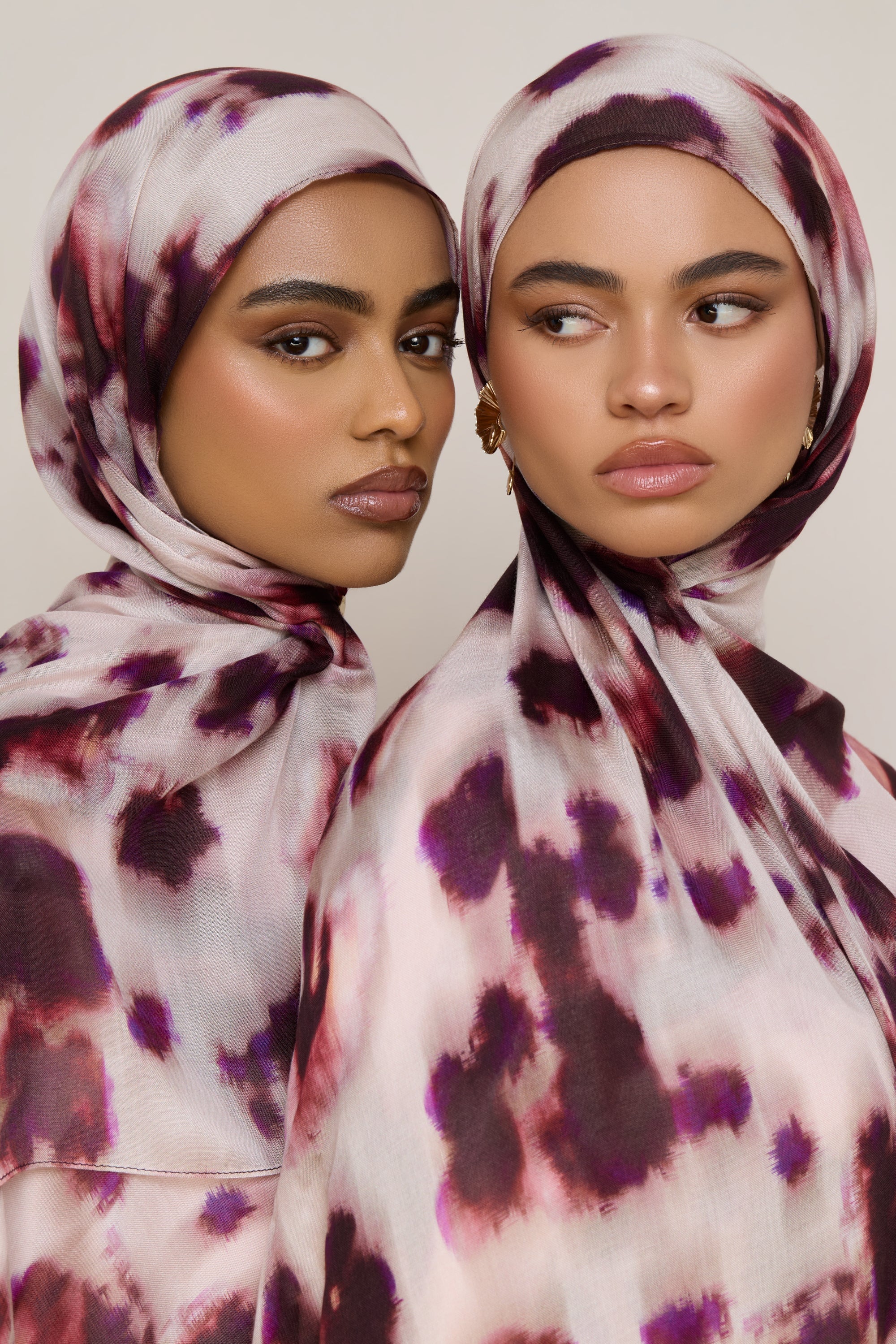 Printed Modal Hijab - Velour - Image 2
