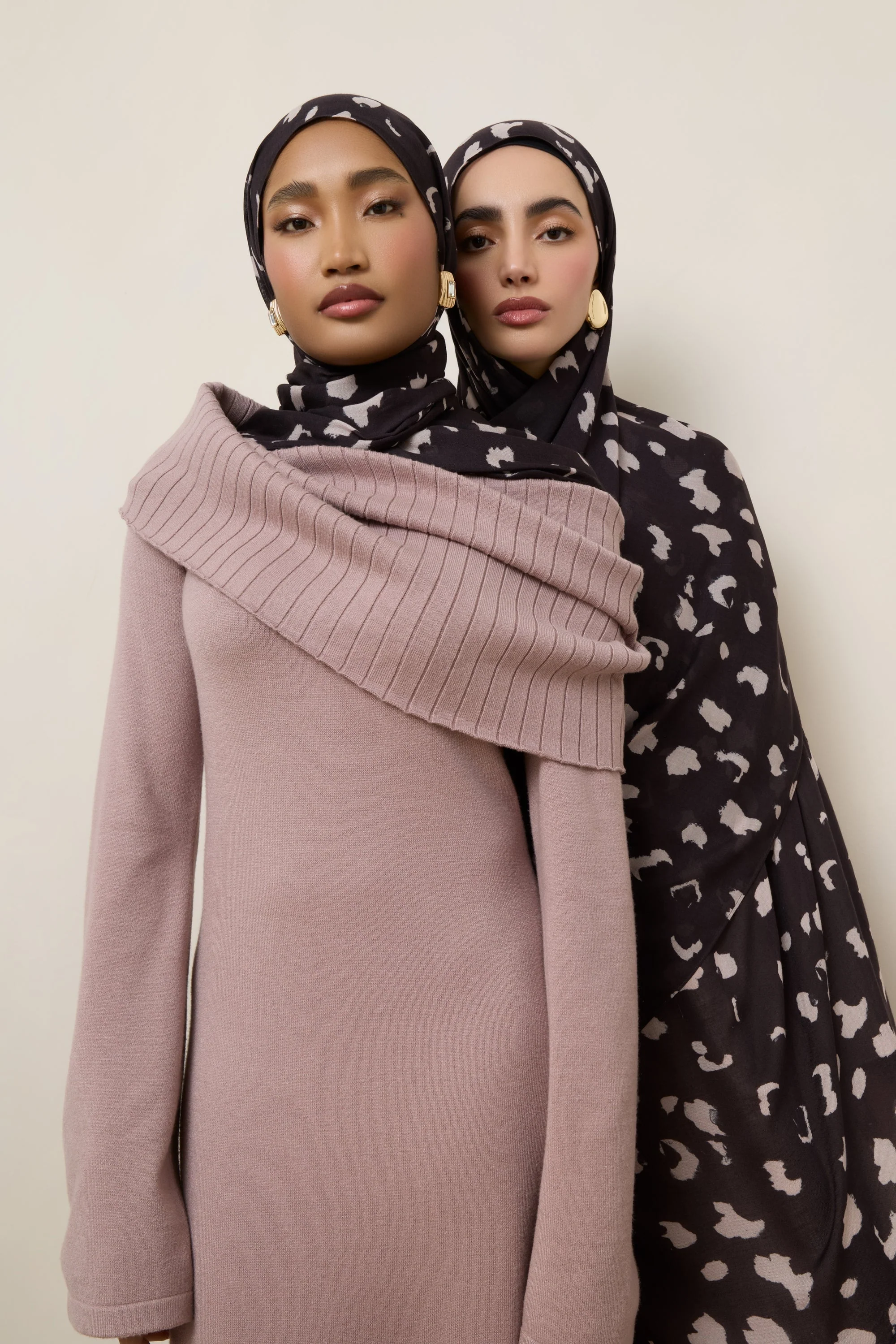 Printed Modal Hijab - Velvet Cocoa - Image 6