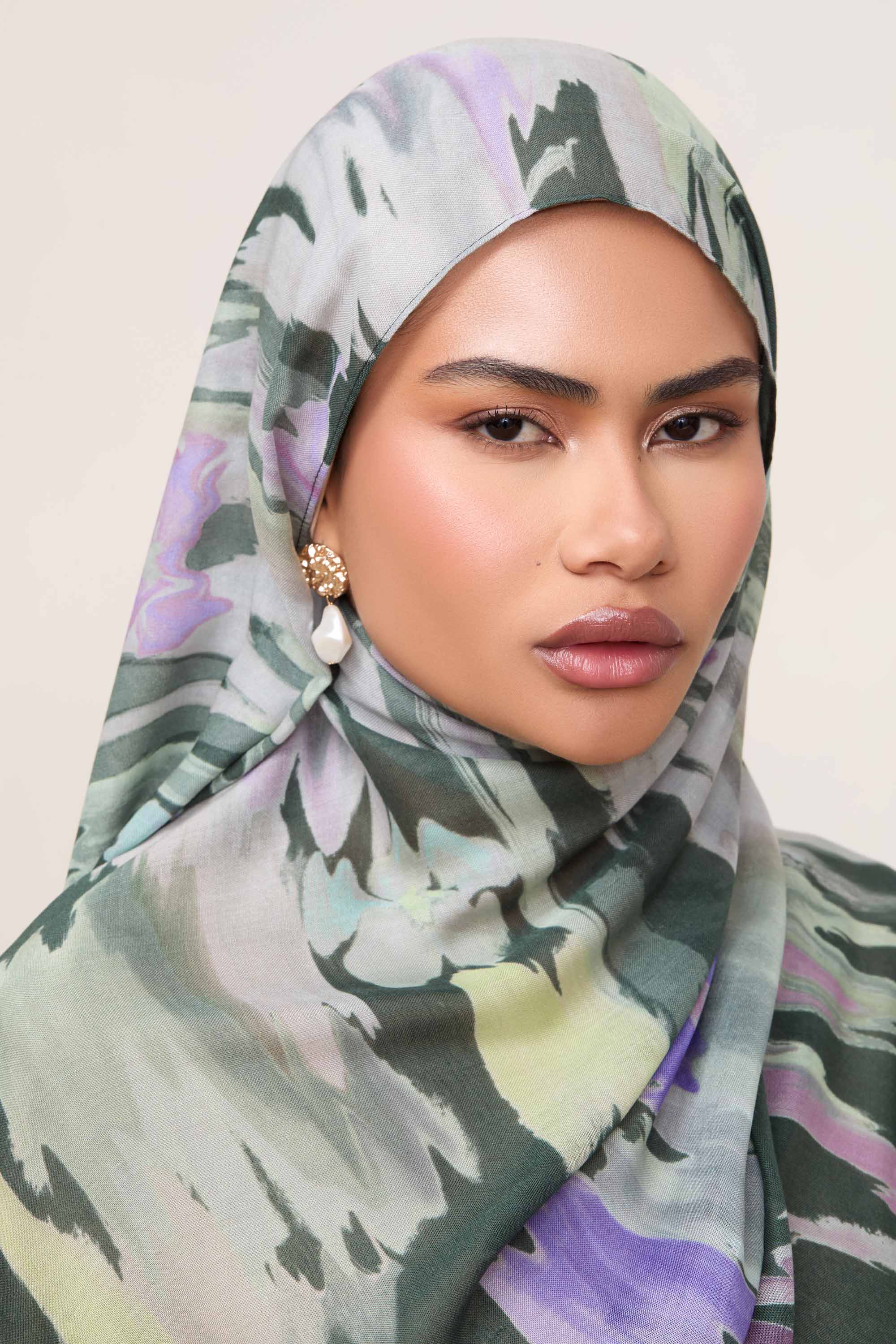 Printed Modal Hijab - Verdant - Image 2
