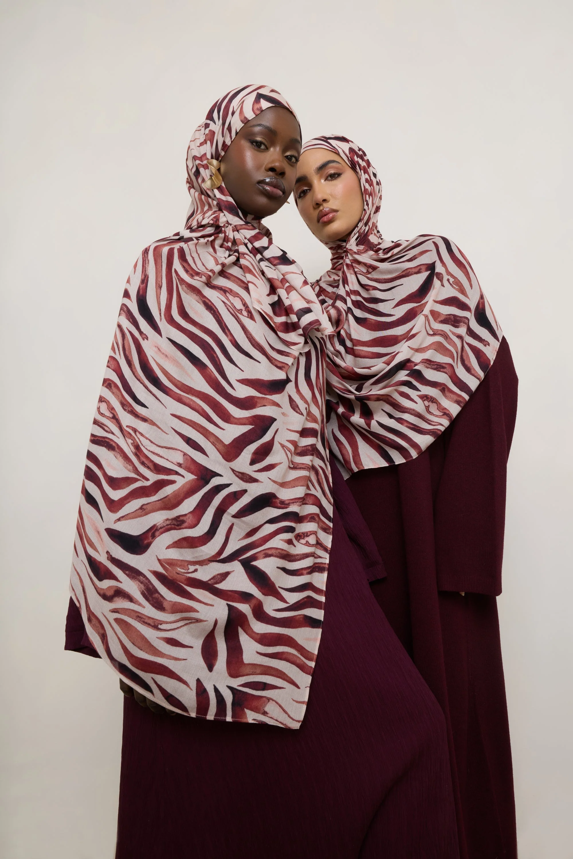 Printed Modal Hijab - Zebra Stripes - Image 2