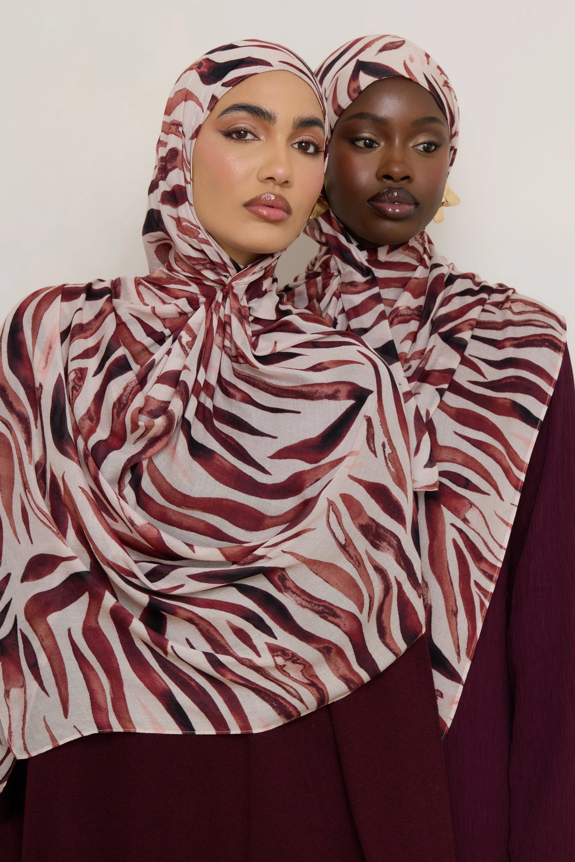 Printed Modal Hijab - Zebra Stripes - Image 7