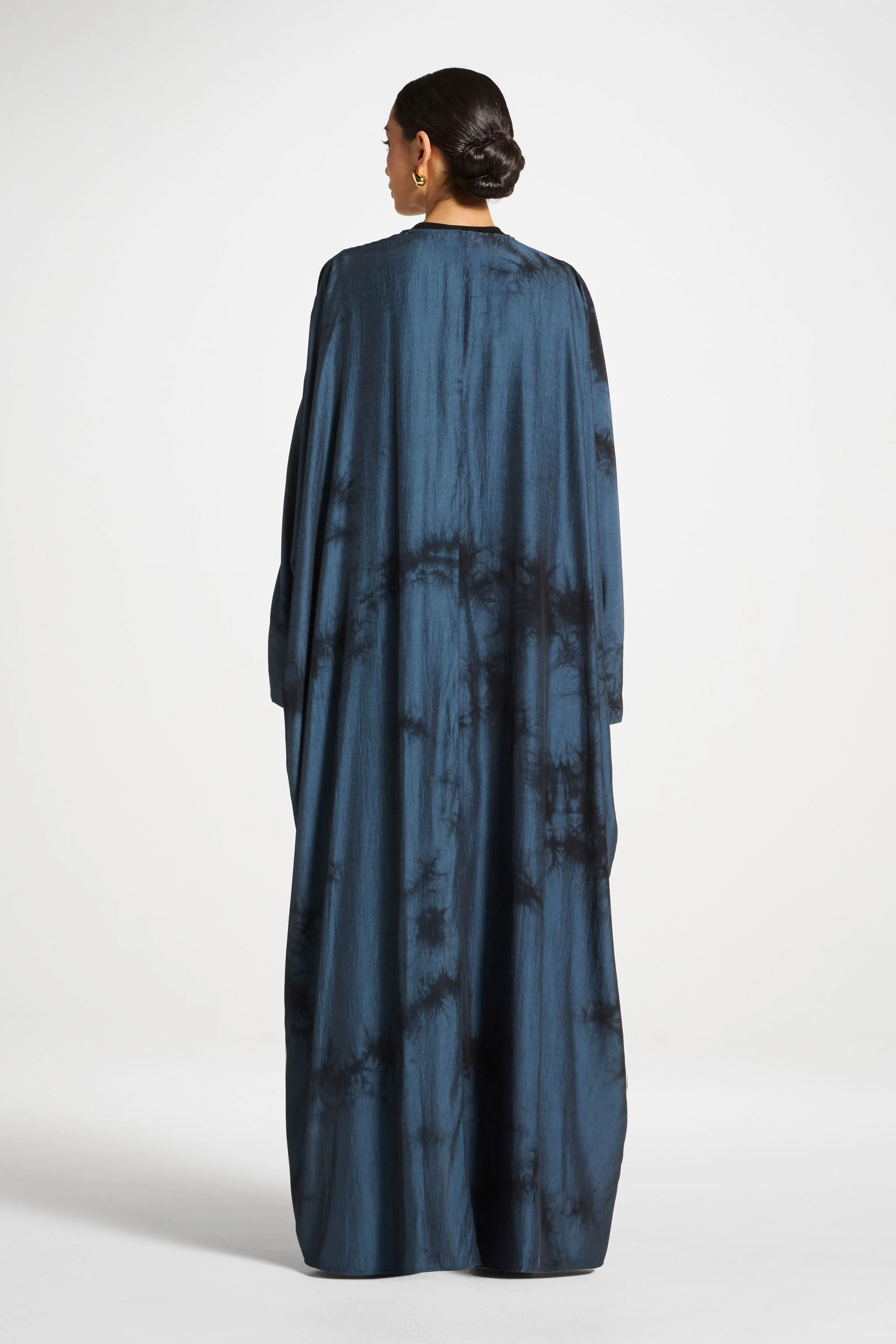 Printed Open Abaya - Twilight - Image 5