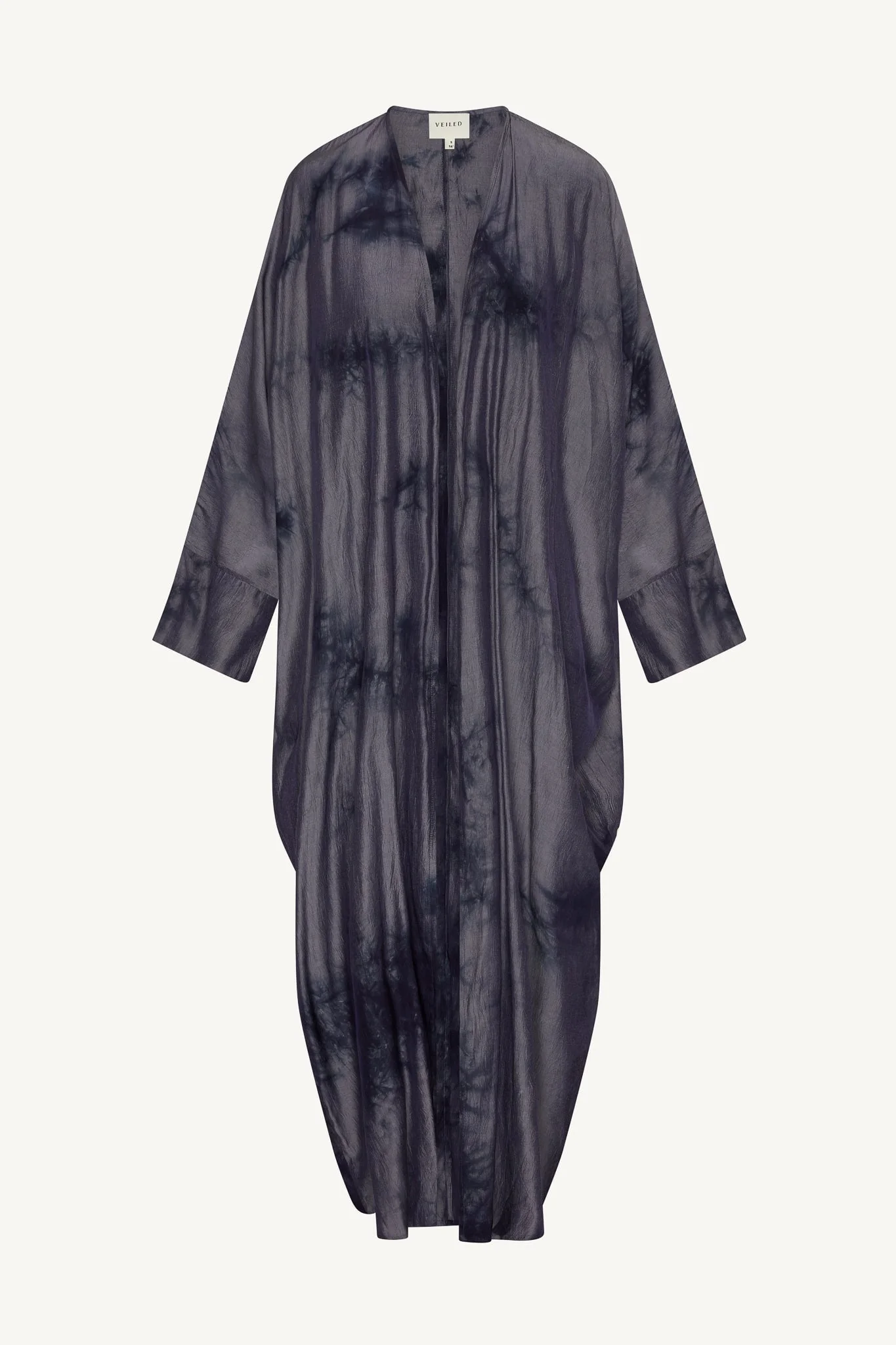 Printed Open Abaya - Wild Mushroom - Image 6