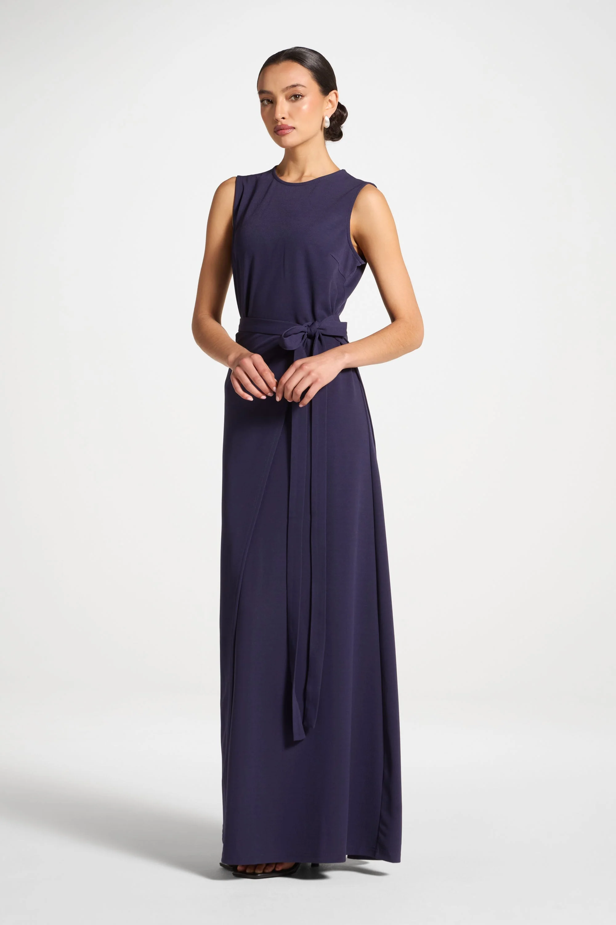 Signature Stretch 3 Piece Abaya & Dress Set - Future Dusk - Image 10