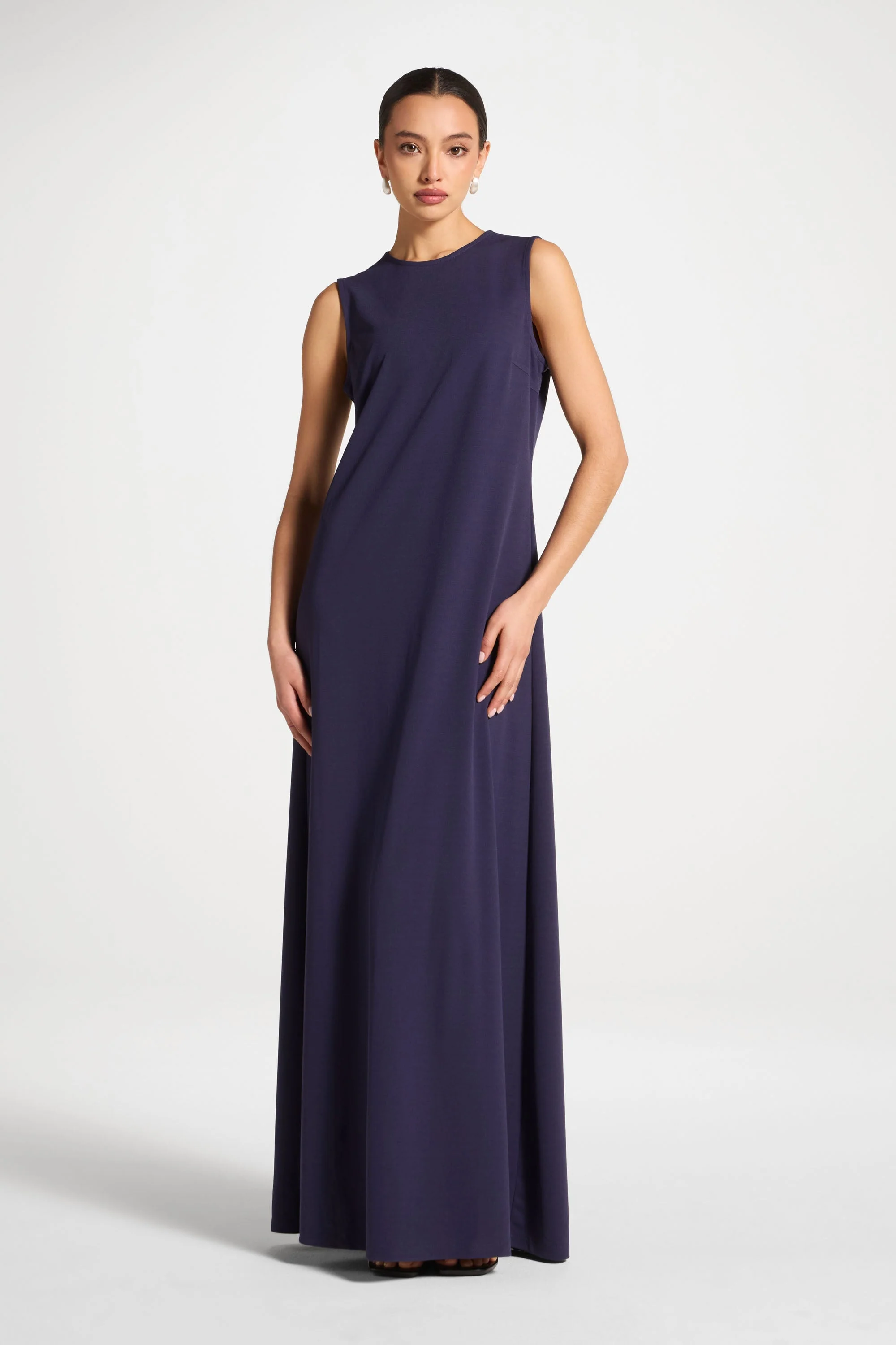 Signature Stretch 3 Piece Abaya & Dress Set - Future Dusk - Image 12