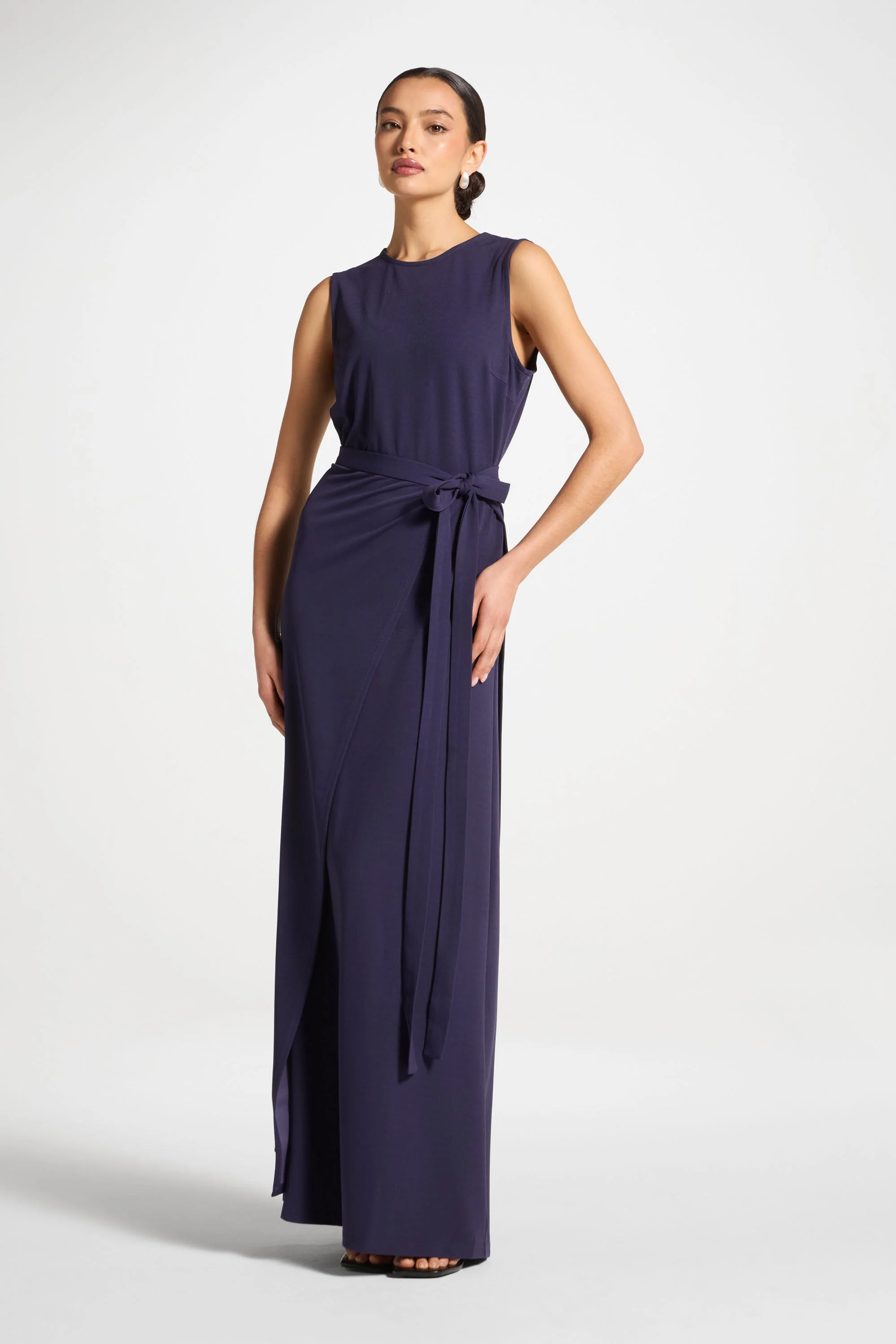 Signature Stretch 3 Piece Abaya & Dress Set - Future Dusk - Image 7