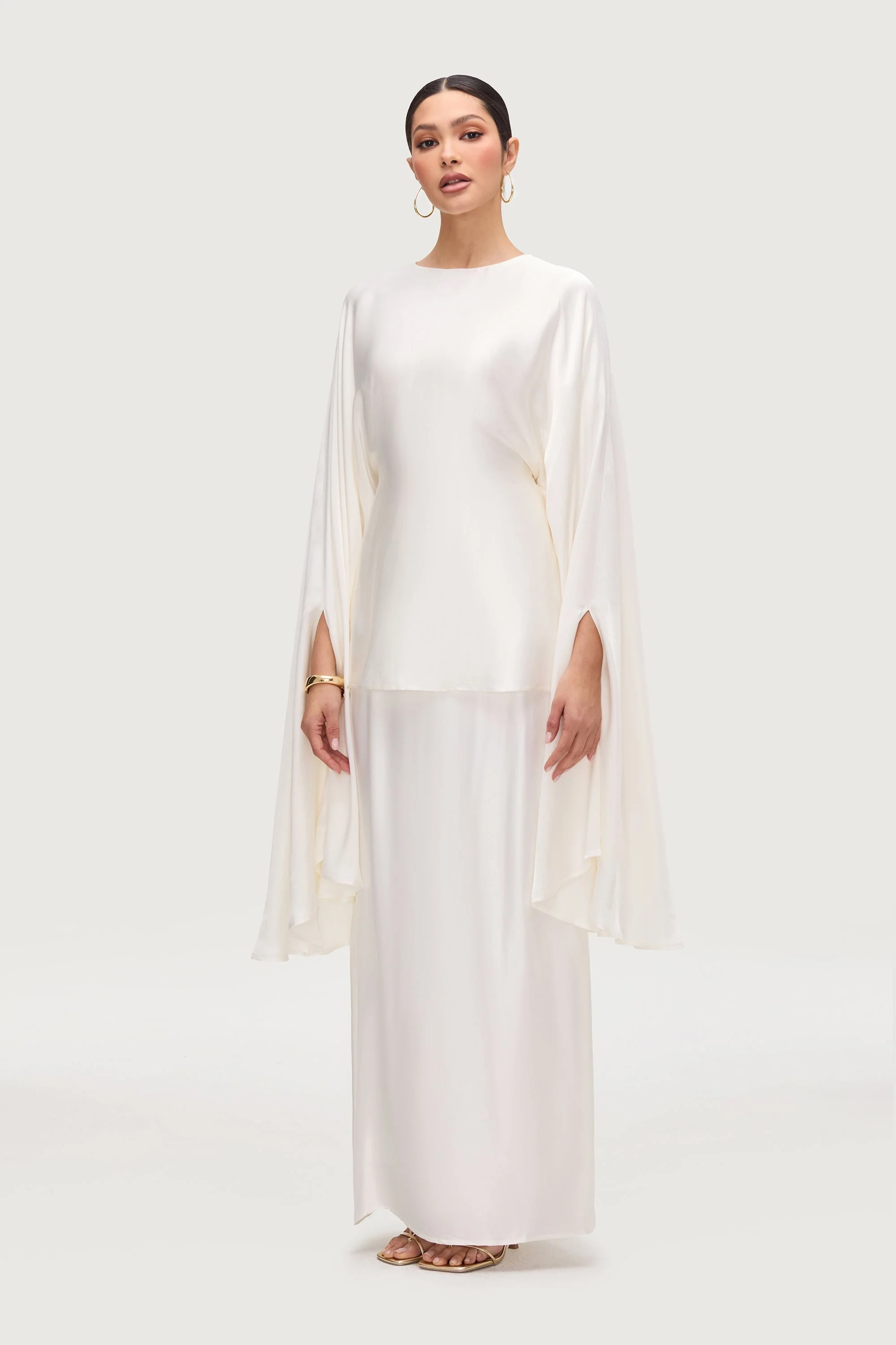 Razan Silk Inner Tie Top - White - Image 7