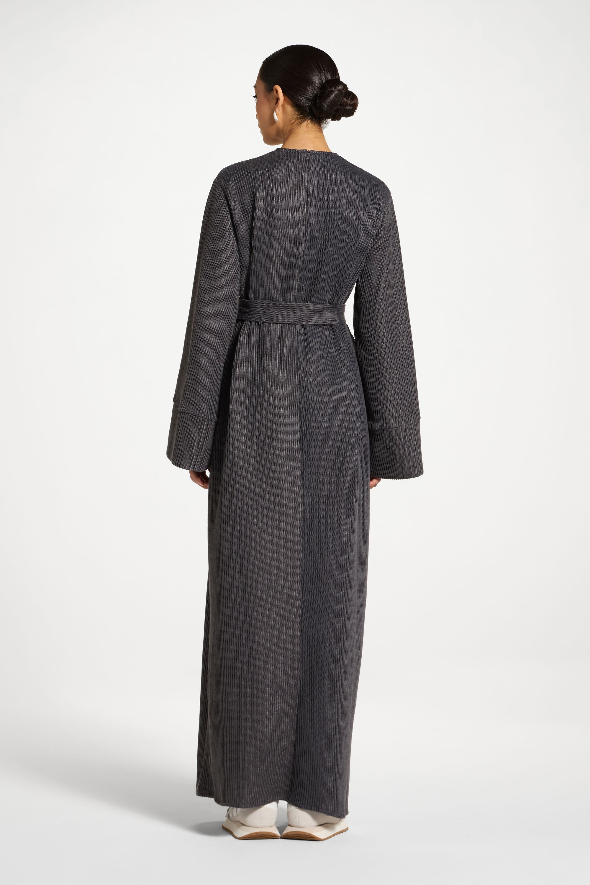 Relaxed Knit Maxi Dress - Iron - Image 4