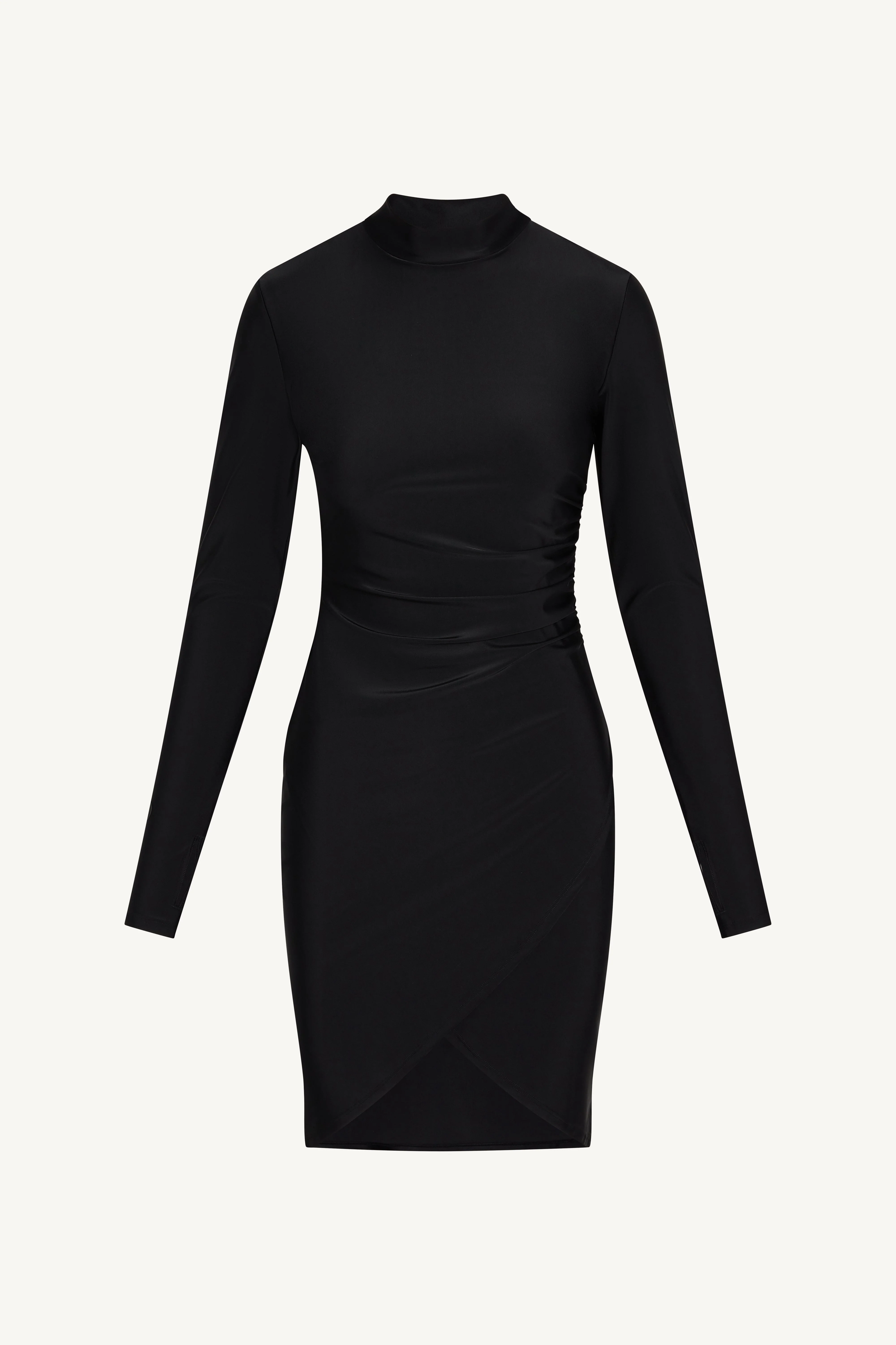Rouched Swim Tunic - Black - Image 10