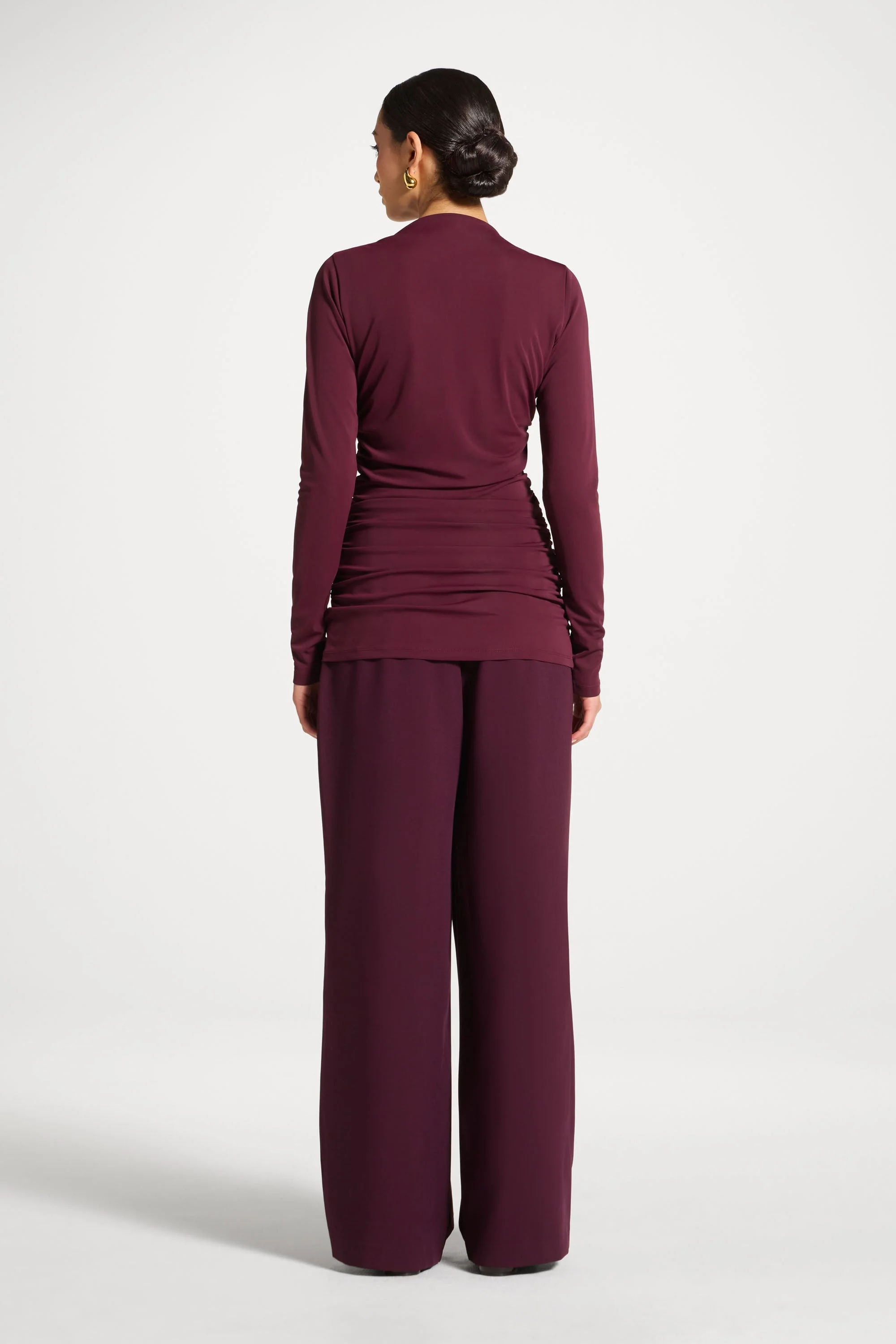 Rouched Top - Fig - Image 6