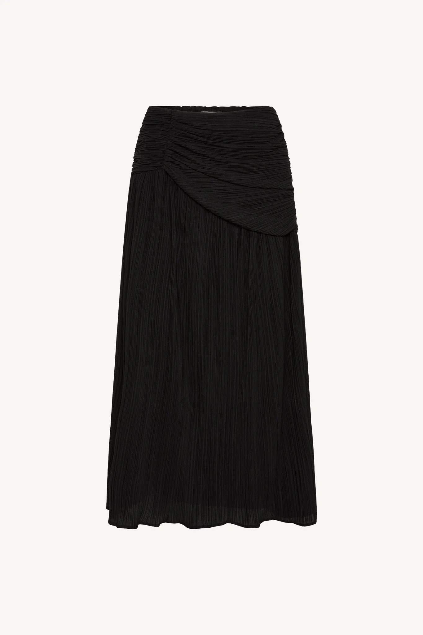 Rouched Waist Pleated Maxi Skirt - Image 8