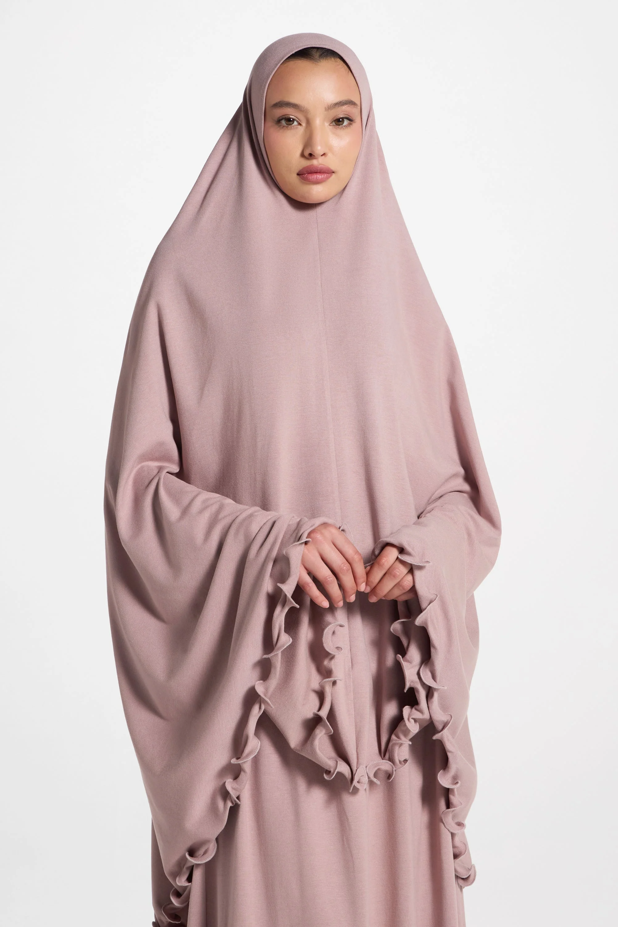Ruffle Jersey Prayer Set - Desert Mauve - Image 2