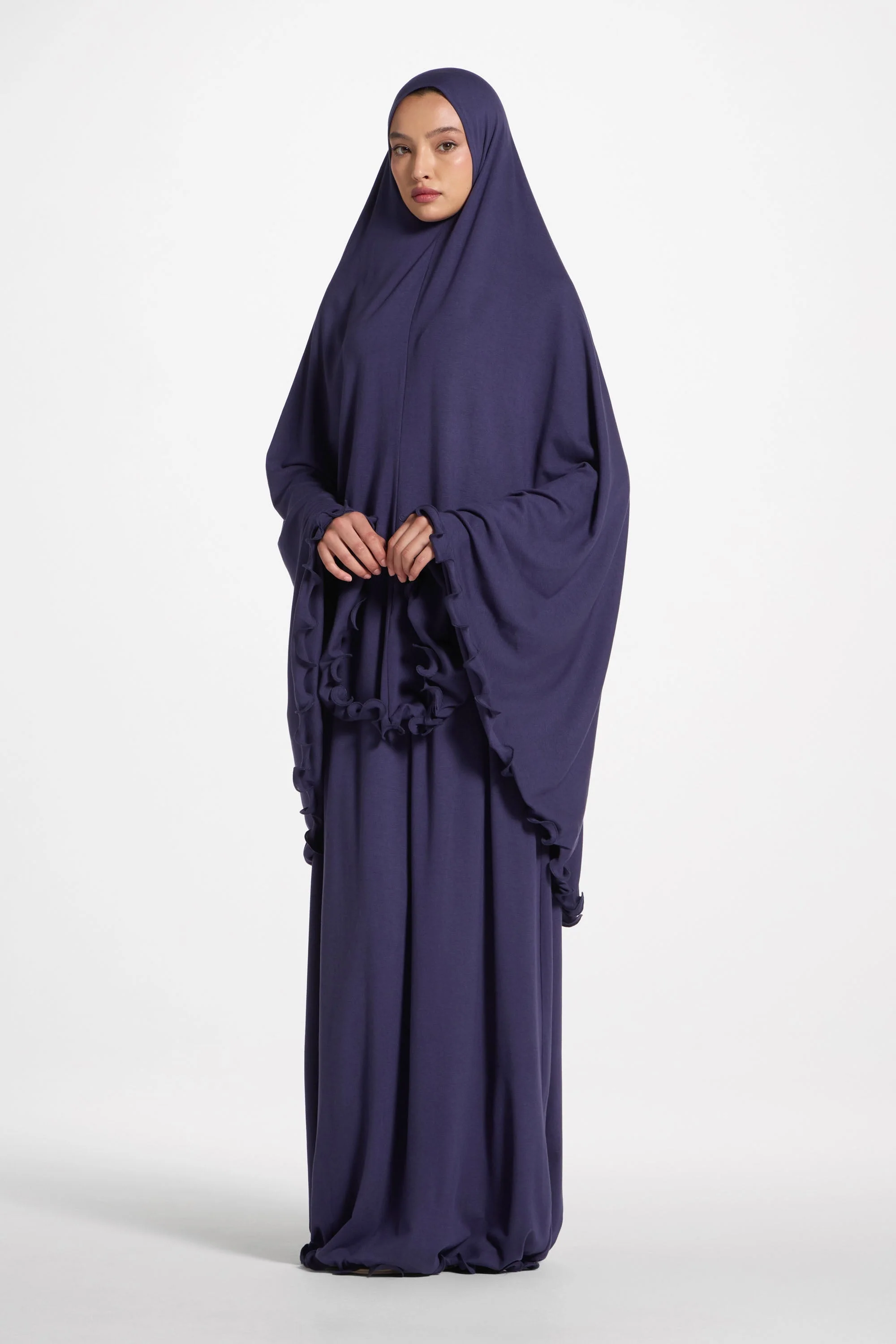 Ruffle Jersey Prayer Set - Future Dusk