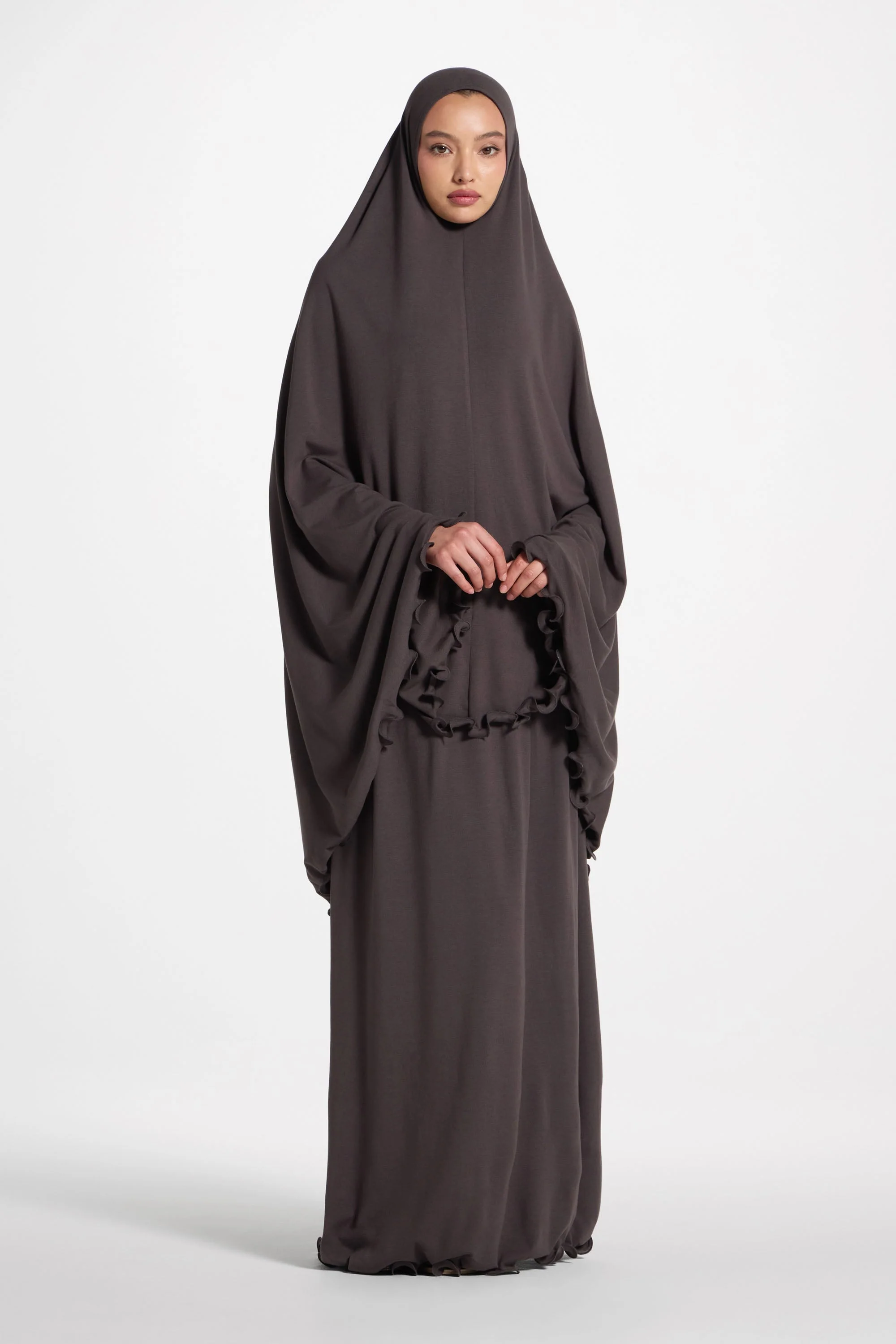 Ruffle Jersey Prayer Set - Iron