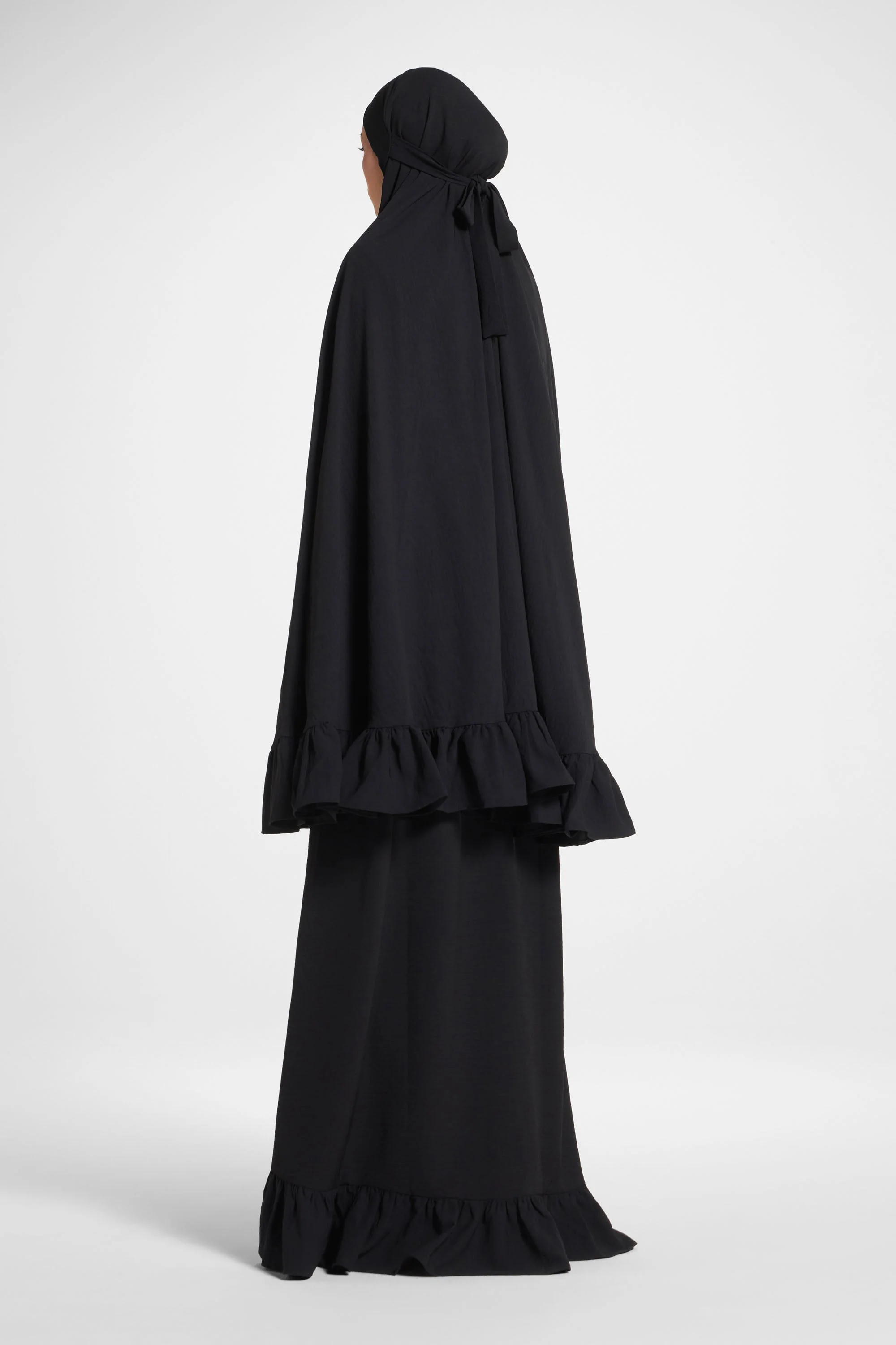 Ruffle Prayer Set - Black - Image 3