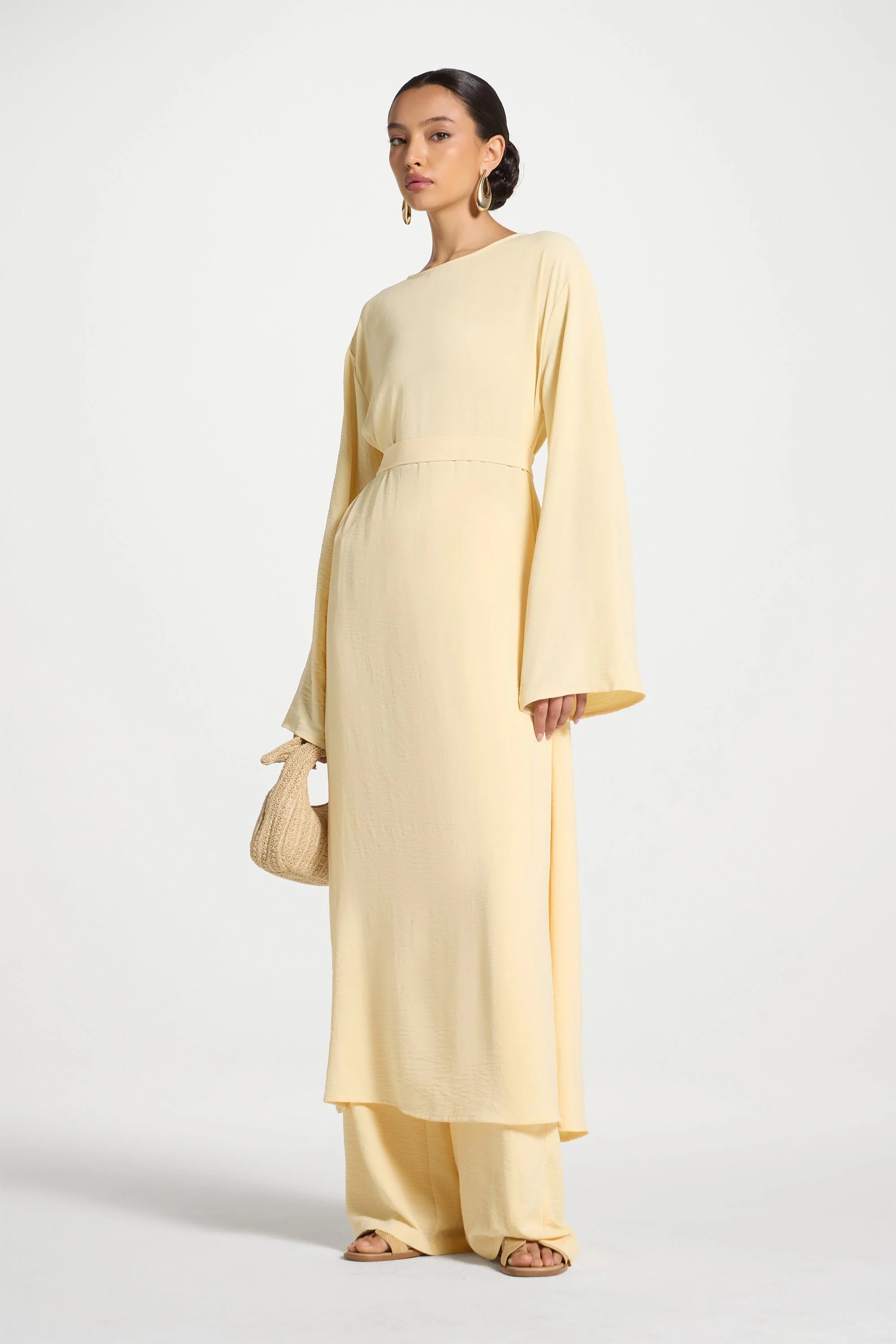 Safina Side Slit Tunic - Butter - Image 3