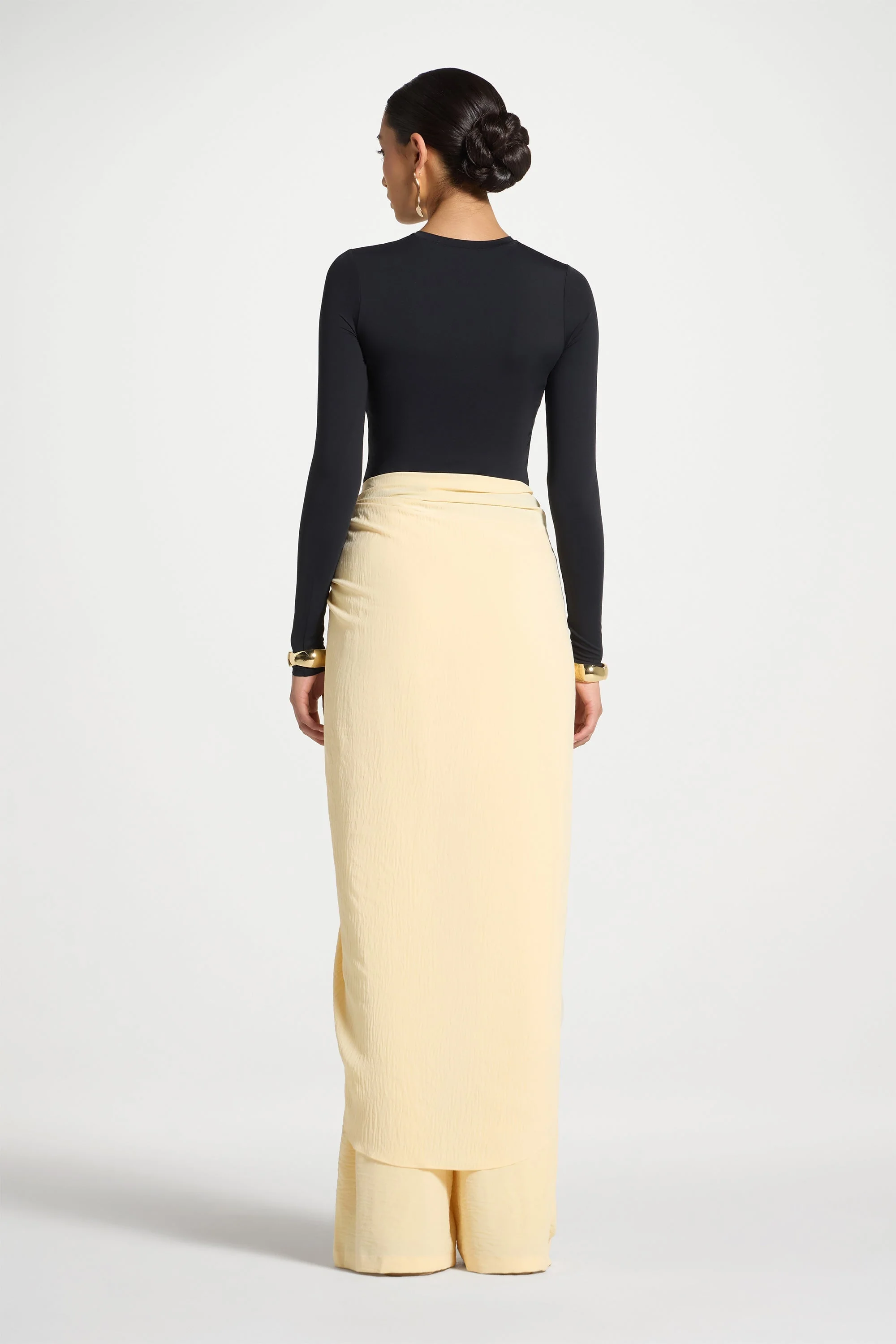 Safina Wrap Sarong & Pants Set - Butter - Image 5