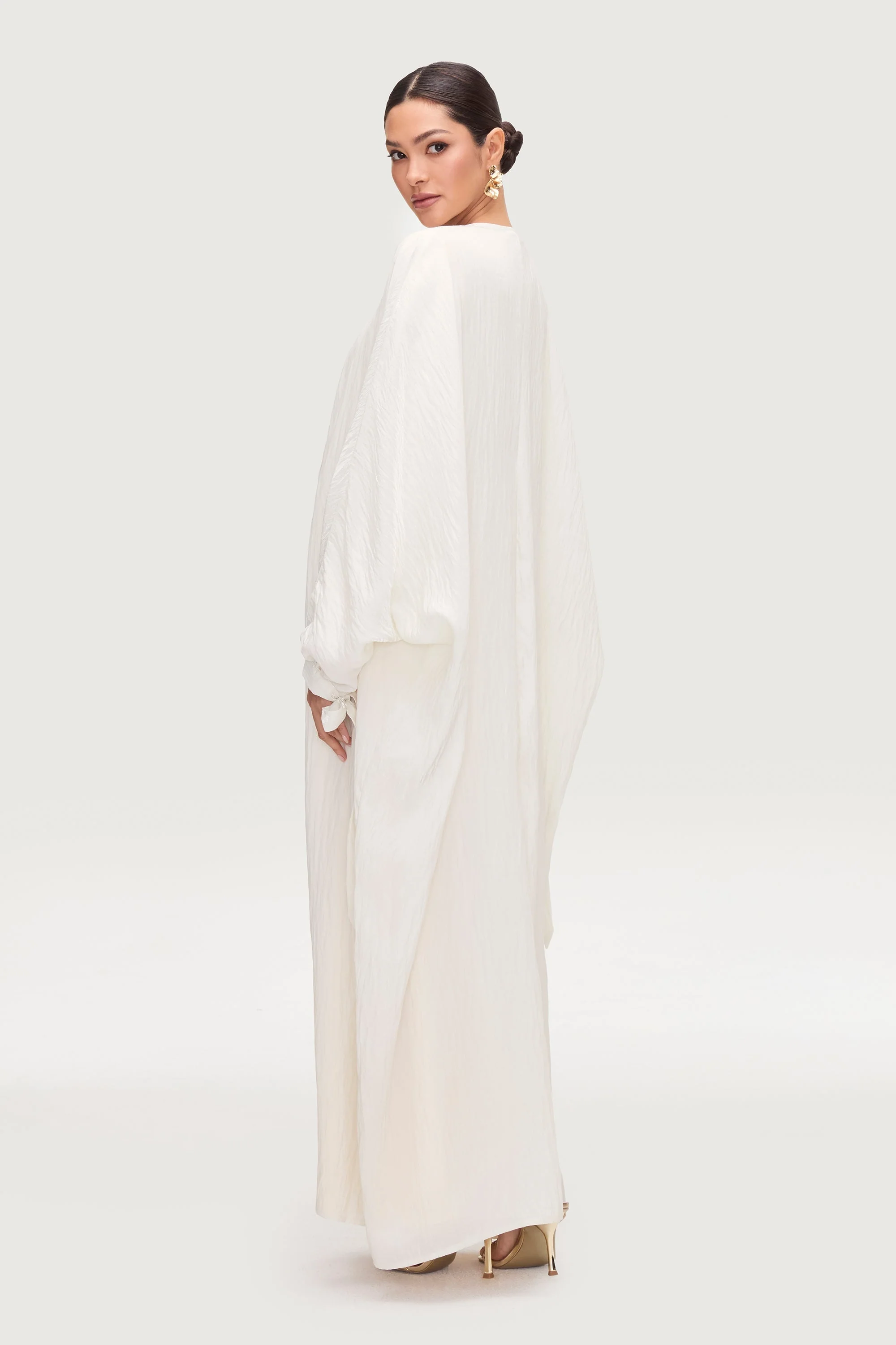 Safiyah Open Abaya - Moonbeam - Image 7