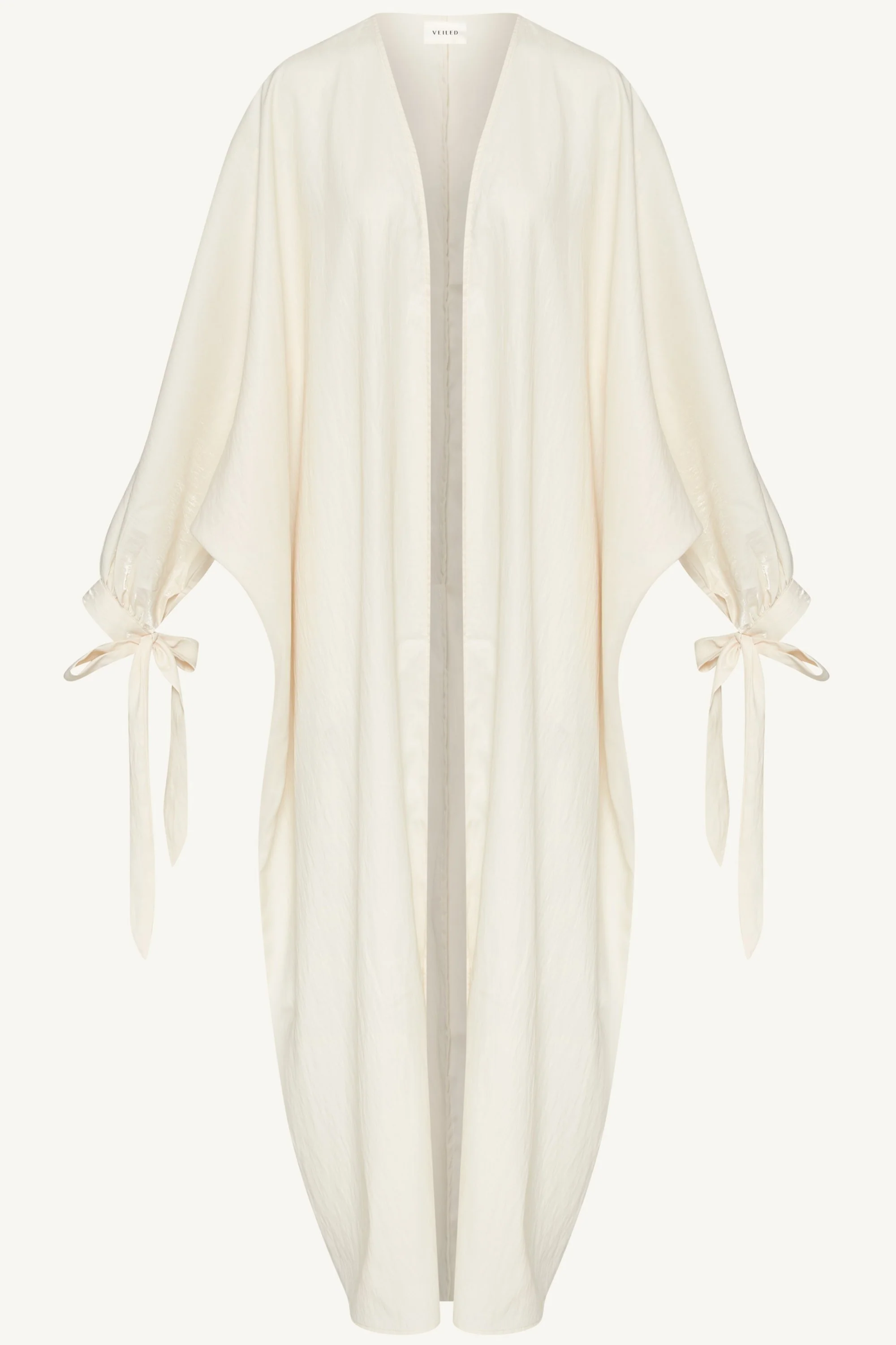 Safiyah Open Abaya - Panna Cotta - Image 4