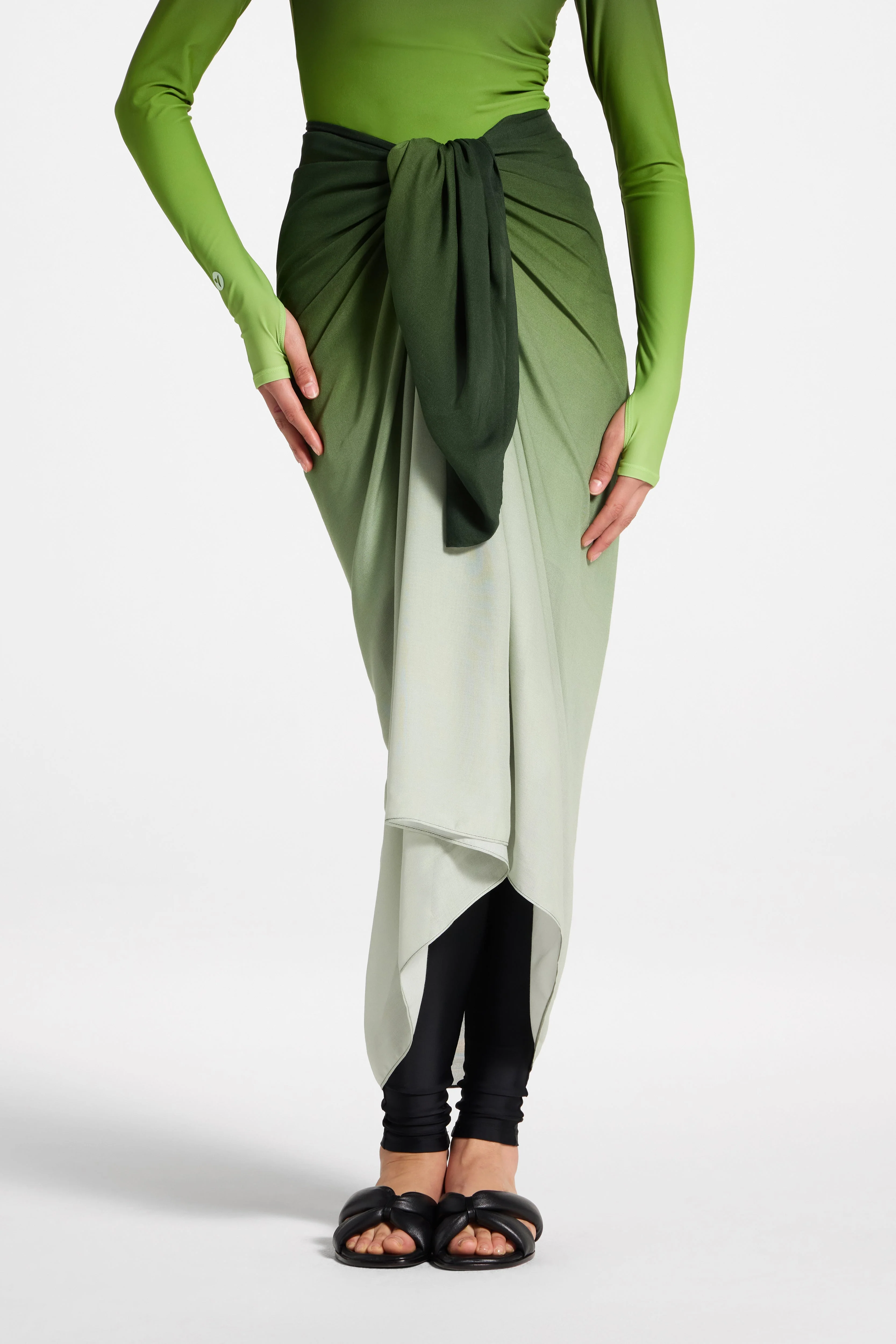 Sarong Scarf Cover Up - Marine Ombre - Image 2