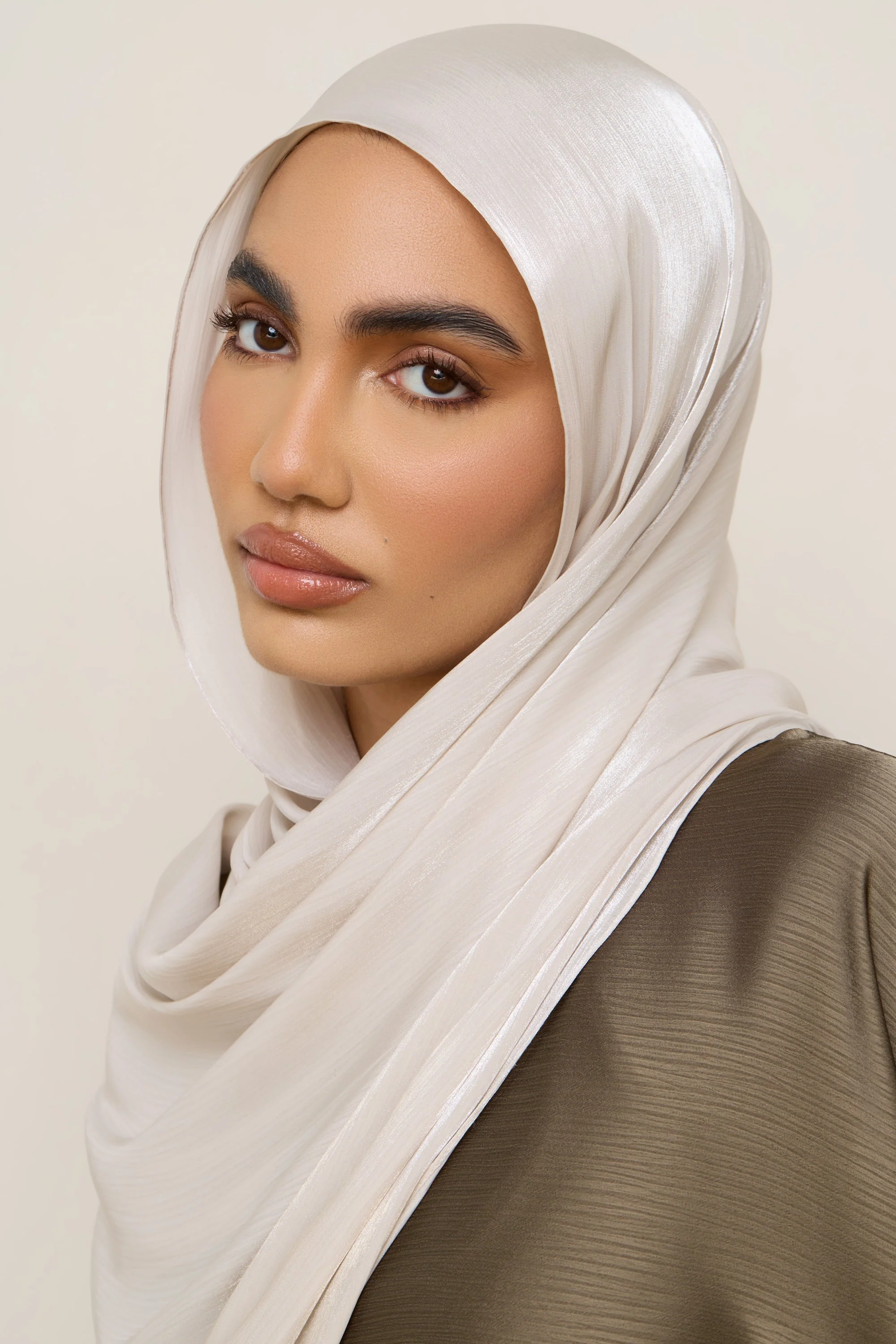 Shimmer Chiffon Hijab - Crystal - Image 2