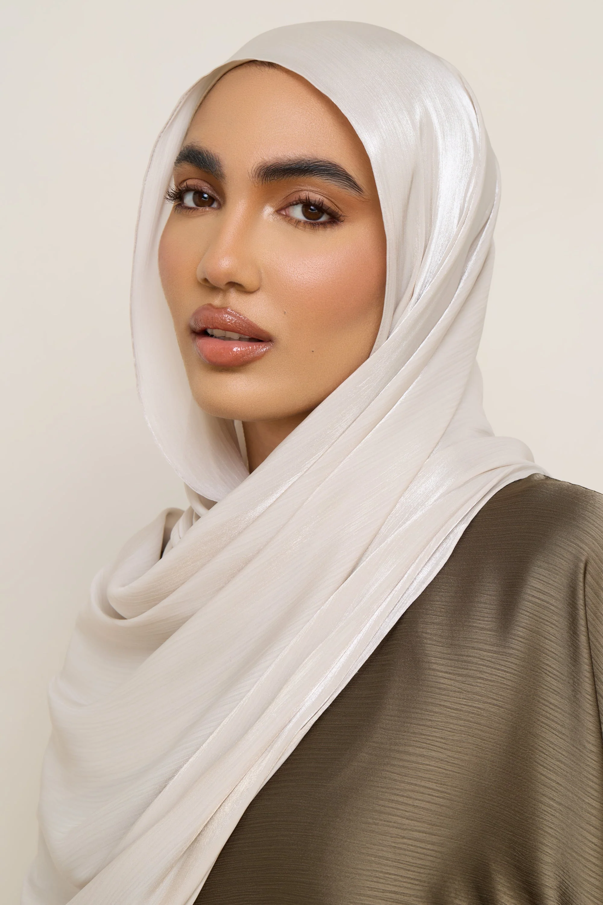 Shimmer Chiffon Hijab - Crystal - Image 3