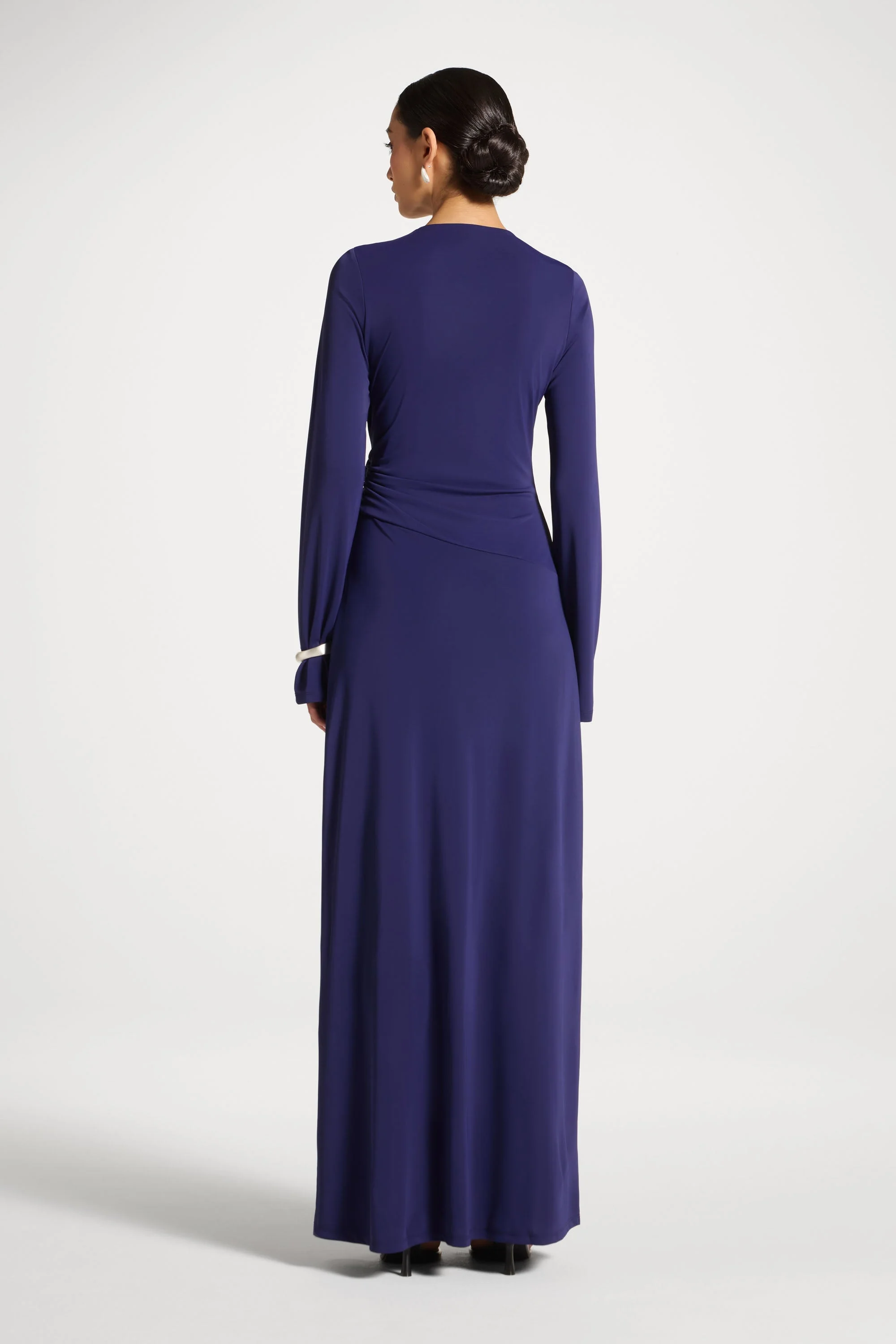 Side Tie Maxi Dress - Future Dusk - Image 6