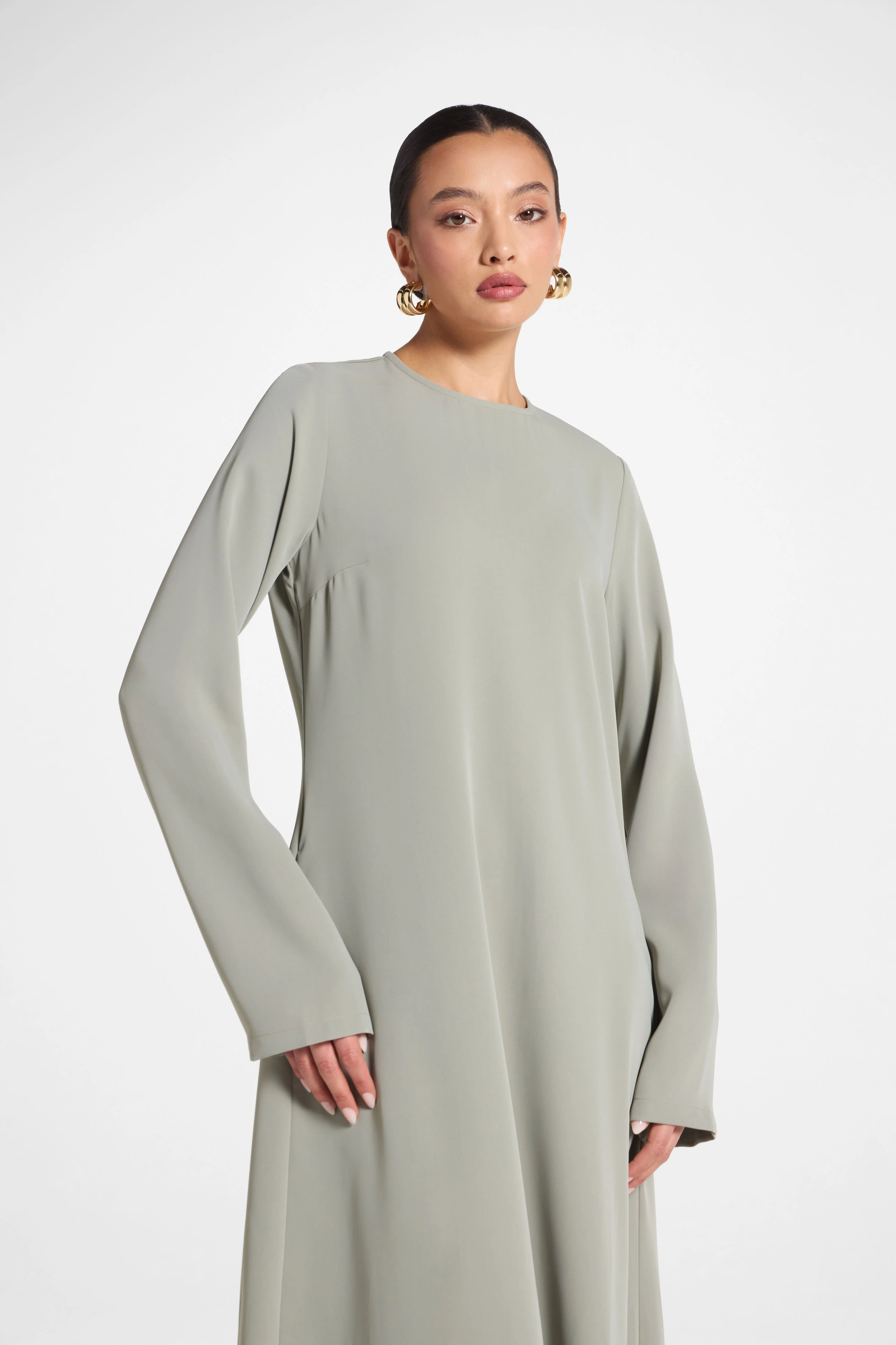 Signature Inner Maxi Dress - Dusty Olive - Image 3