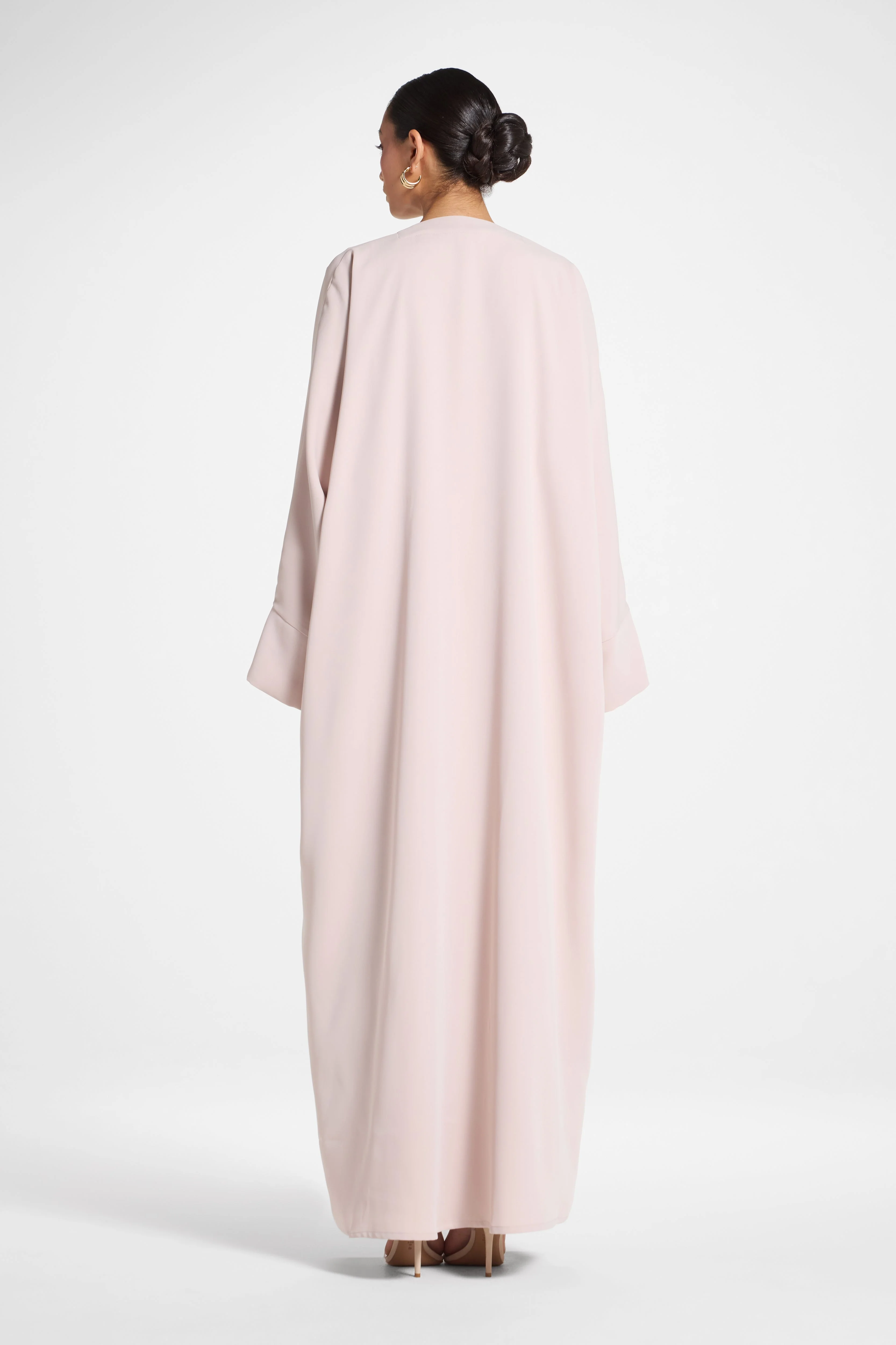 Signature Open Abaya - Mink - Image 7