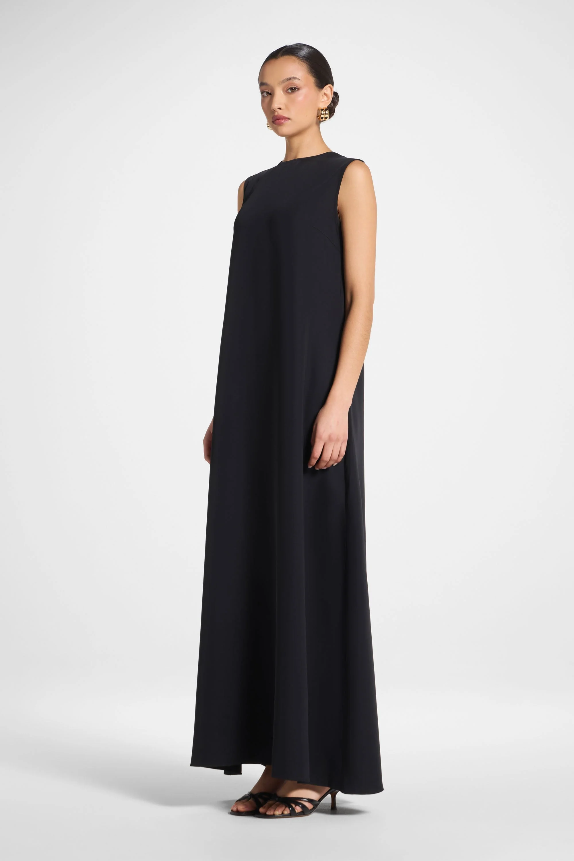 Signature Sleeveless Inner Maxi Dress - Black - Image 5