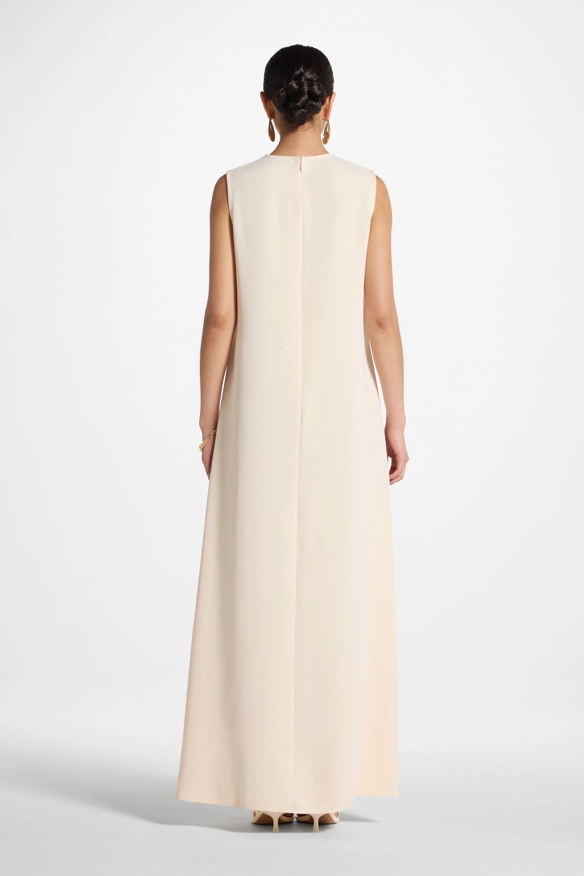 Signature Sleeveless Inner Maxi Dress - Custard - Image 7