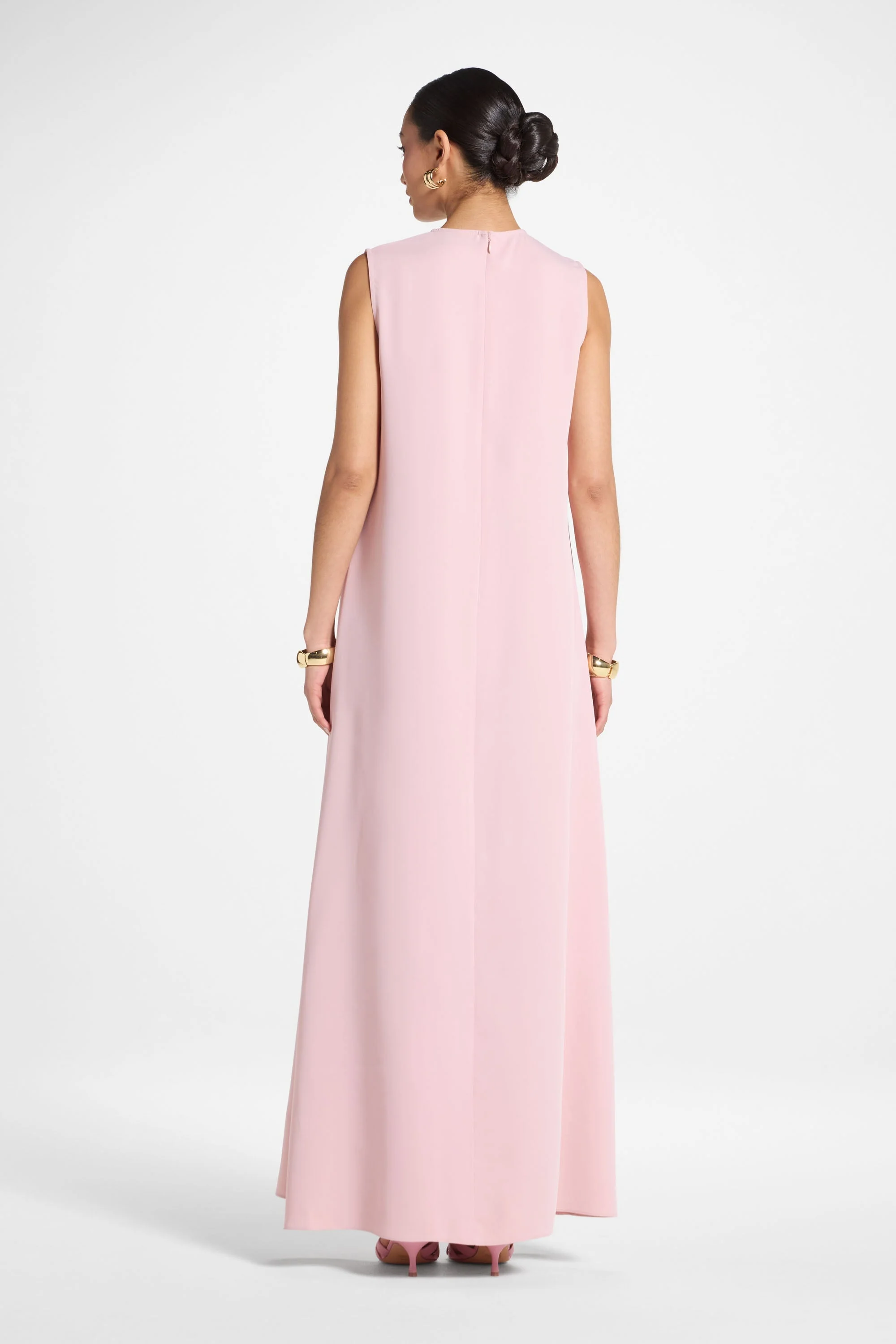 Signature Sleeveless Inner Maxi Dress - Pastel Pink - Image 5