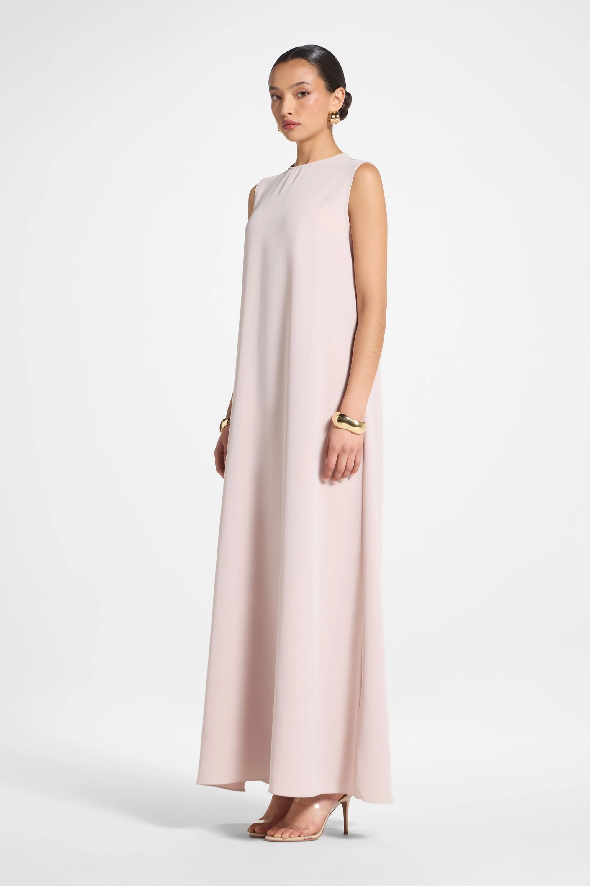 Signature Sleeveless Inner Maxi Dress - Mink - Image 4